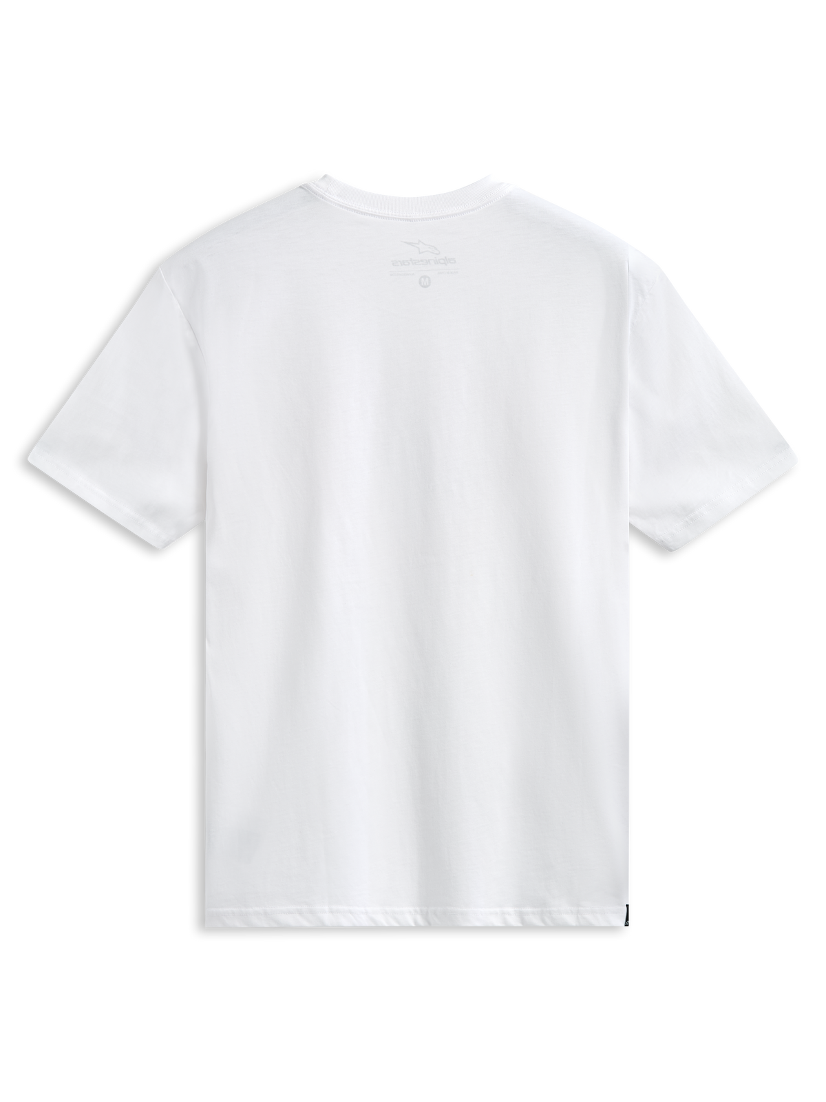 Alpinestars Always 2.0 CSF Tee, wit T-shirt met korte mouwen, zwart en rood lineair logo grafiek, casual motorsport sportkleding