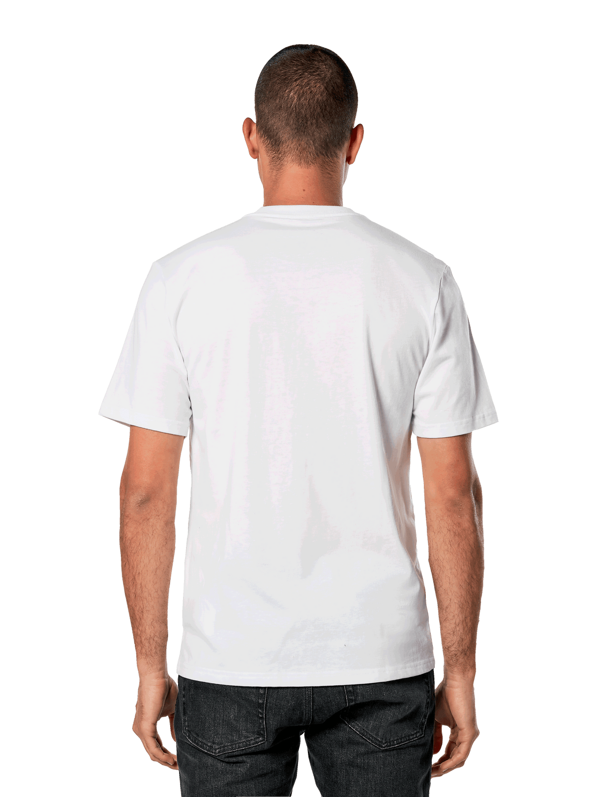Alpinestars Galun CSF Tee, Short Sleeve T-Shirt, White, plain back view, casual sportswear streetwear