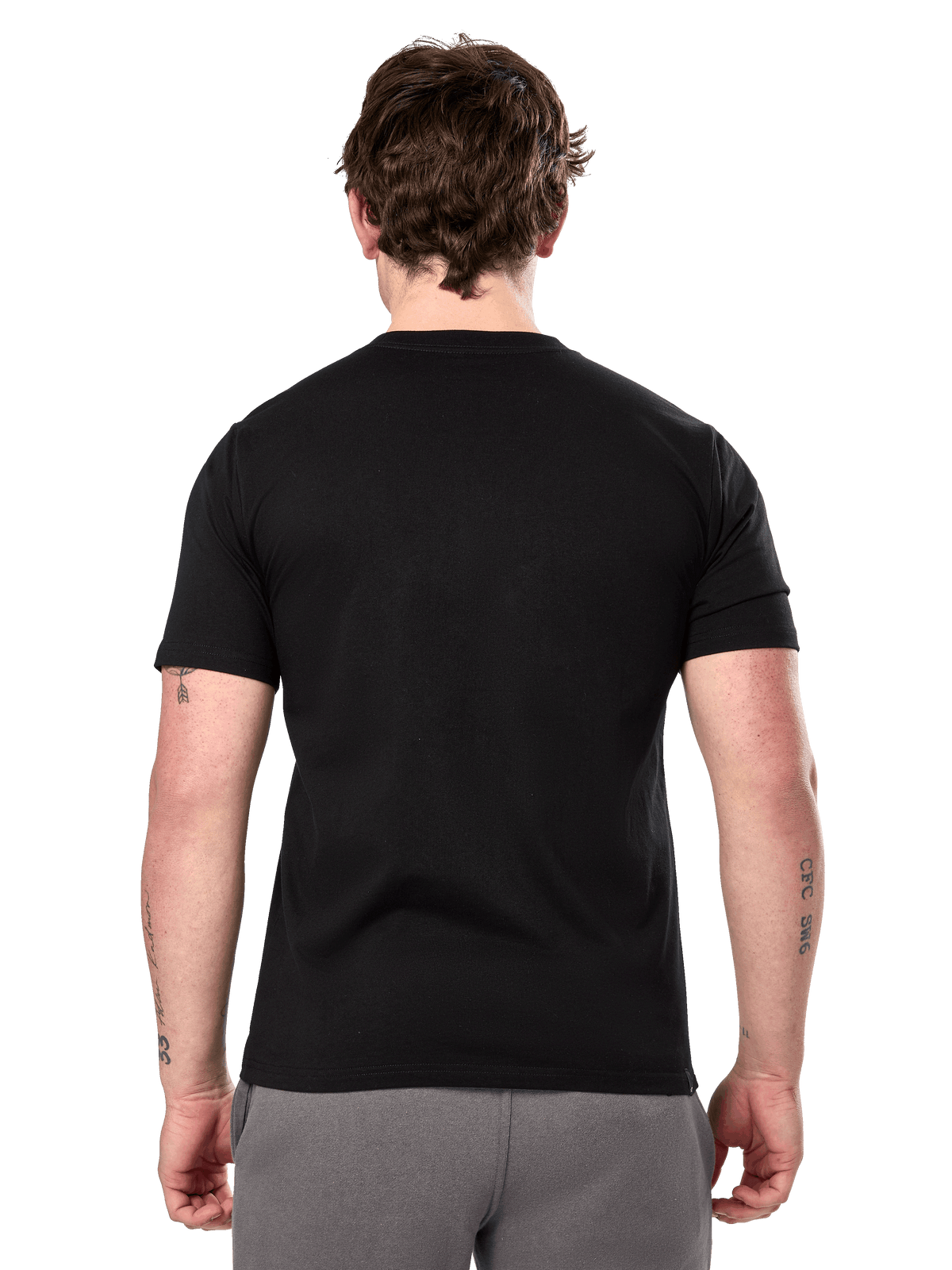 Alpinestars Prevail CSF Tee, T-shirt met korte mouwen, zwart, achteraanzicht met effen design, casual motorsport streetwear