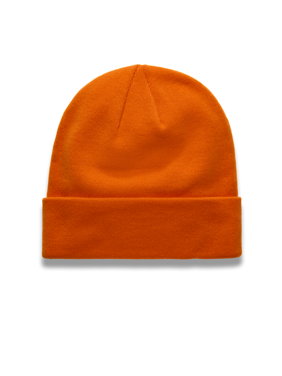 Alpinestars Augment Cuff muts, oranje gebreide muts met jerseysteek, diepe pasvorm en omslag.