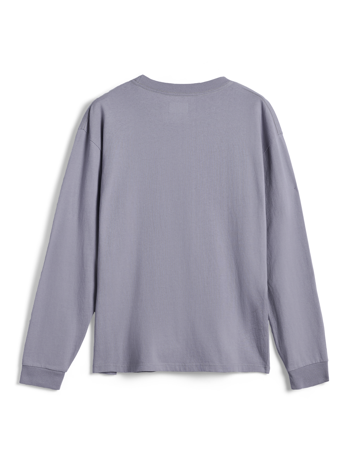 Alpinestars Essentials Ageless LS Tee, T-shirt met lange mouwen, Silver, achteraanzicht, effen ontwerp met geribbelde ronde hals en manchetten, 100% biologisch katoenen jersey, ontspannen eigentijdse pasvorm