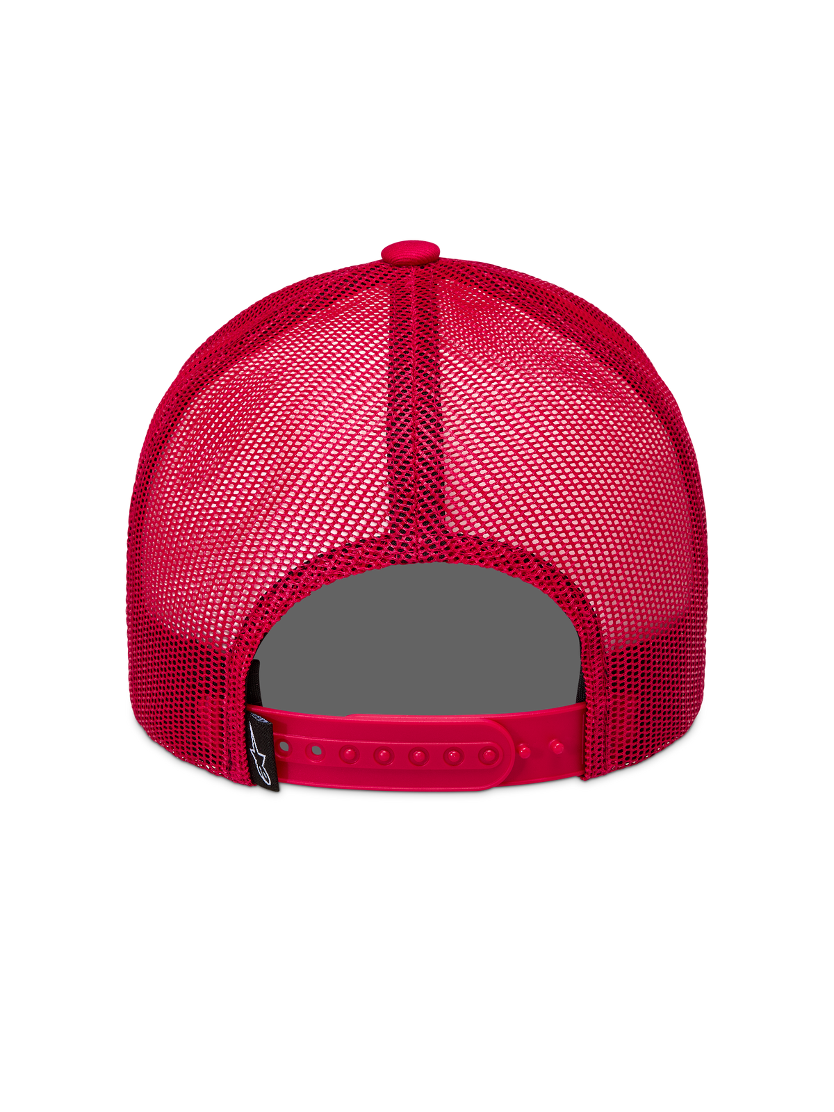 Alpinestars Ageless Snapback Hoed, rode truckerpet met ademende mesh-panelen, verstelbare snapback-sluiting en Astars-logolabel