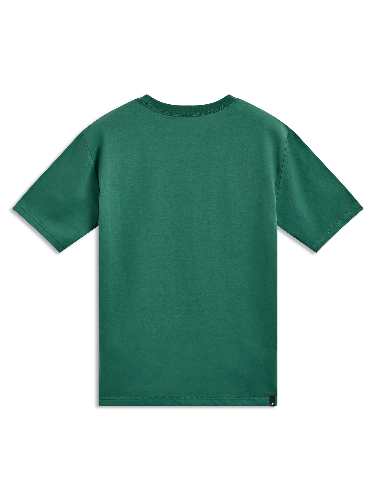 Alpinestars Singular CSF Tee met korte mouwen, casual groen T-shirt, achteraanzicht, zachte textielconstructie.