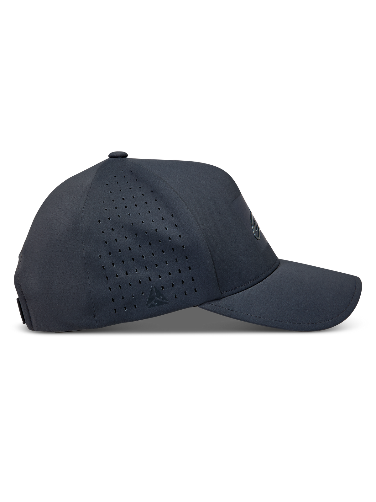 Alpinestars Algo Perf Adjustable Hoed, donkergrijze pet van technische stof met zijperforaties en gebogen klep.