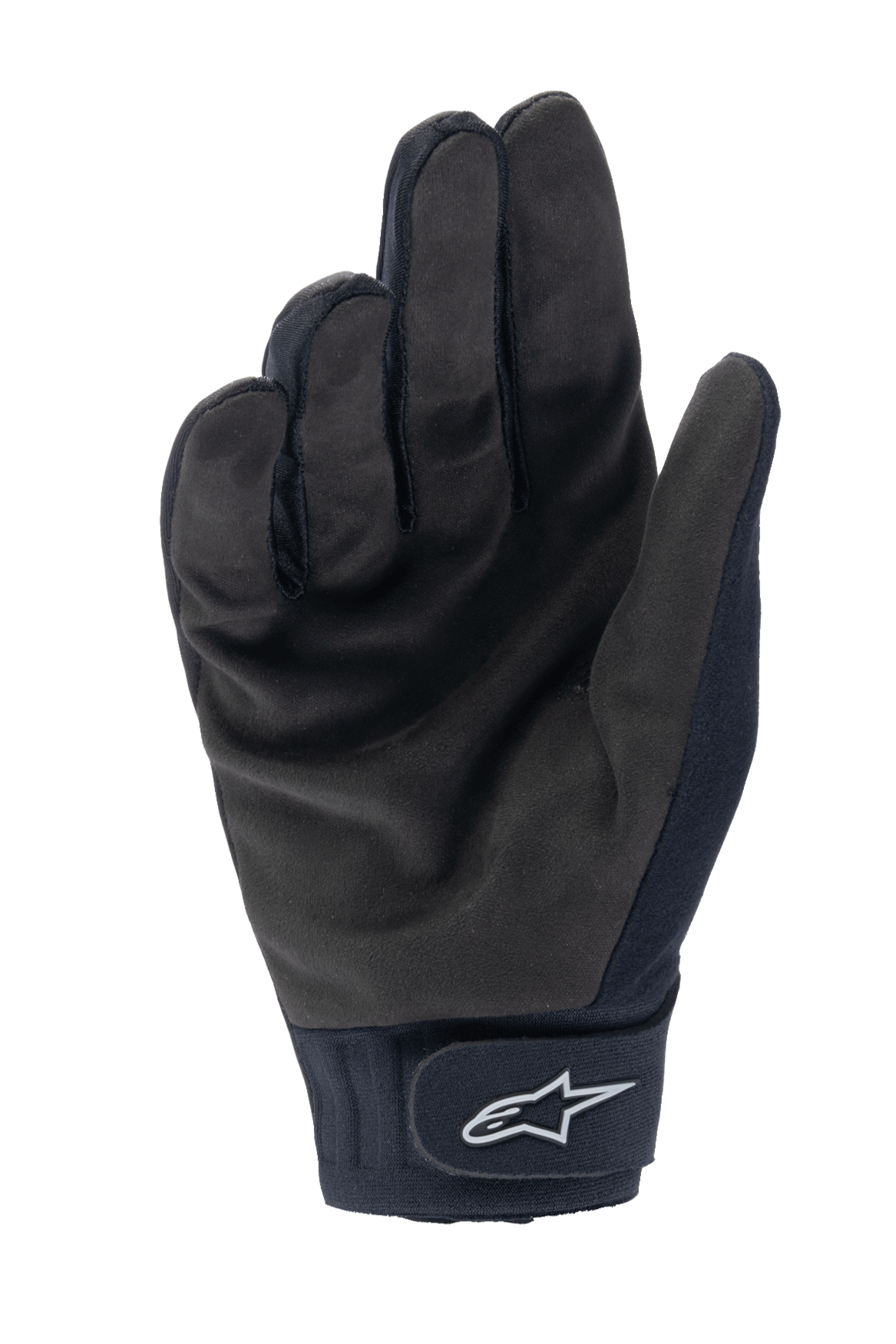 Alpinestars Stella A-Dura Thermal handschoenen, fietshandschoenen voor dames, zwart, handpalm met synthetische suède textuur, neopreen manchet met klittenbandsluiting en wit sterlogo, MTB-uitrusting voor koud weer