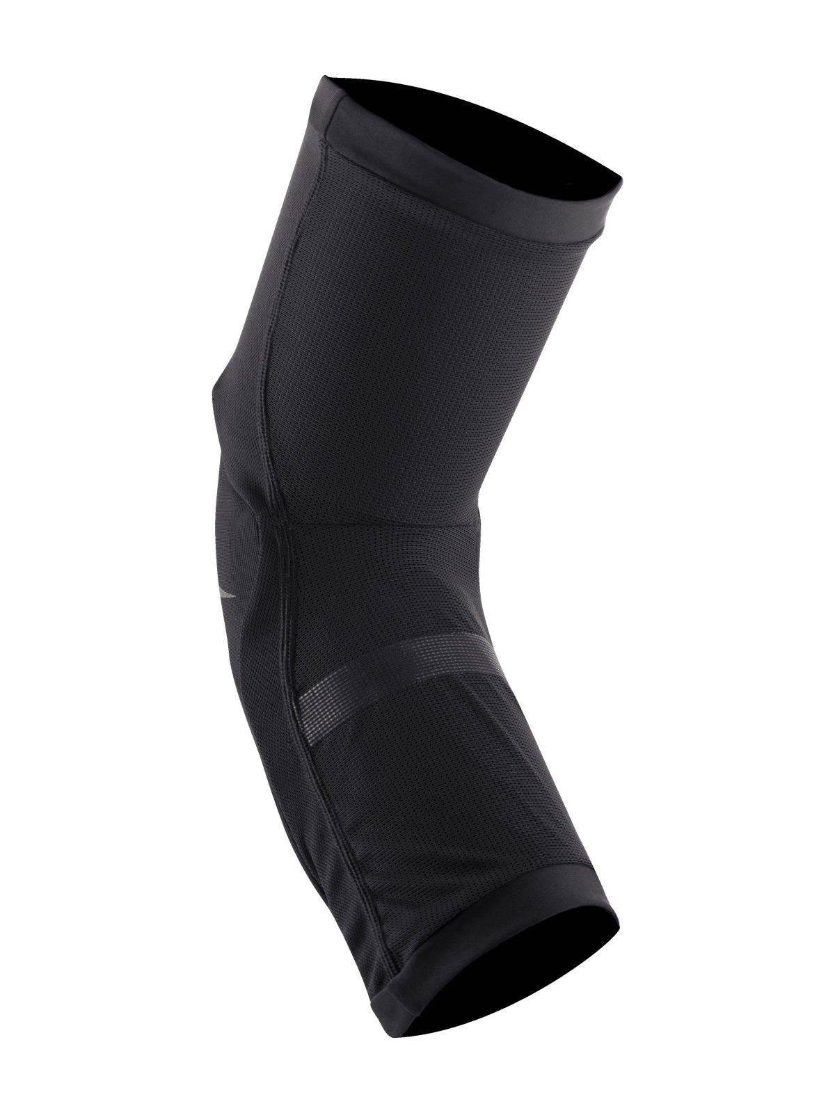 Alpinestars Paragon Plus kniebeschermers, zwart, lichtgewicht slip-on ontwerp, ademende stretch mesh constructie met geperforeerde impact-pads, ergonomische voorgevormde pasvorm voor mountainbiken