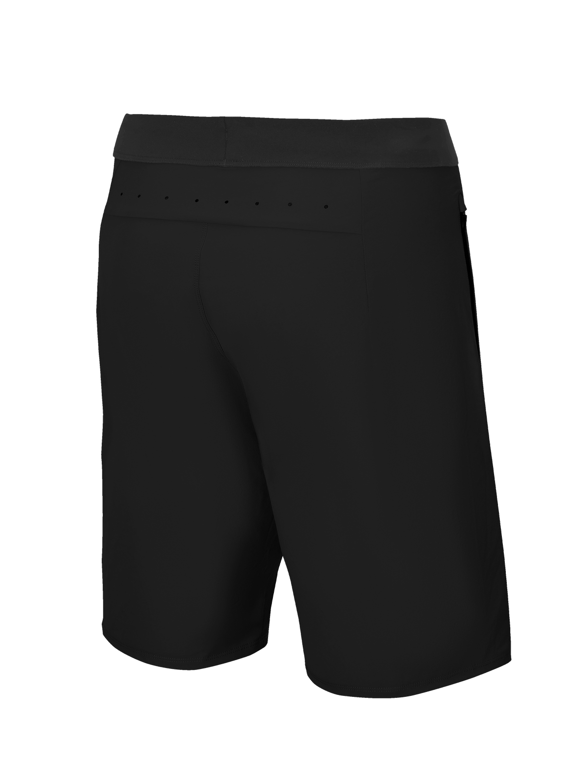 Alpinestars A-Aria Lite Short, mountainbike short, zwart, achteraanzicht met laserperforaties bij de achterpas voor ventilatie, lichtgewicht performancestof voor trailrijden