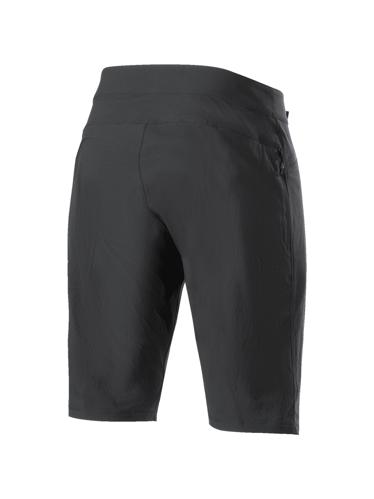 Alpinestars Stella A-Dura dames short, mountainbike short, zwart, achteraanzicht met duurzame 2-weg stretchstof en atletische constructie, hoogwaardige kleding voor MTB en trailrijden
