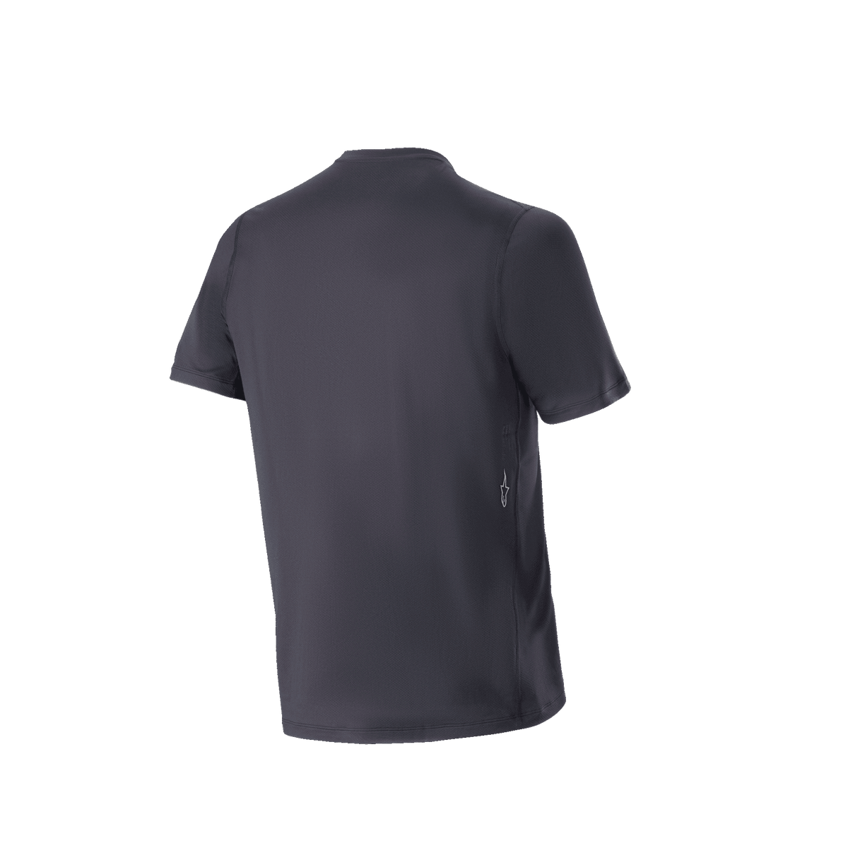 Alpinestars A-Dura Switch jersey met korte mouwen, zwart heren MTB trailjersey met een verlengd achterpand, achteraanzicht