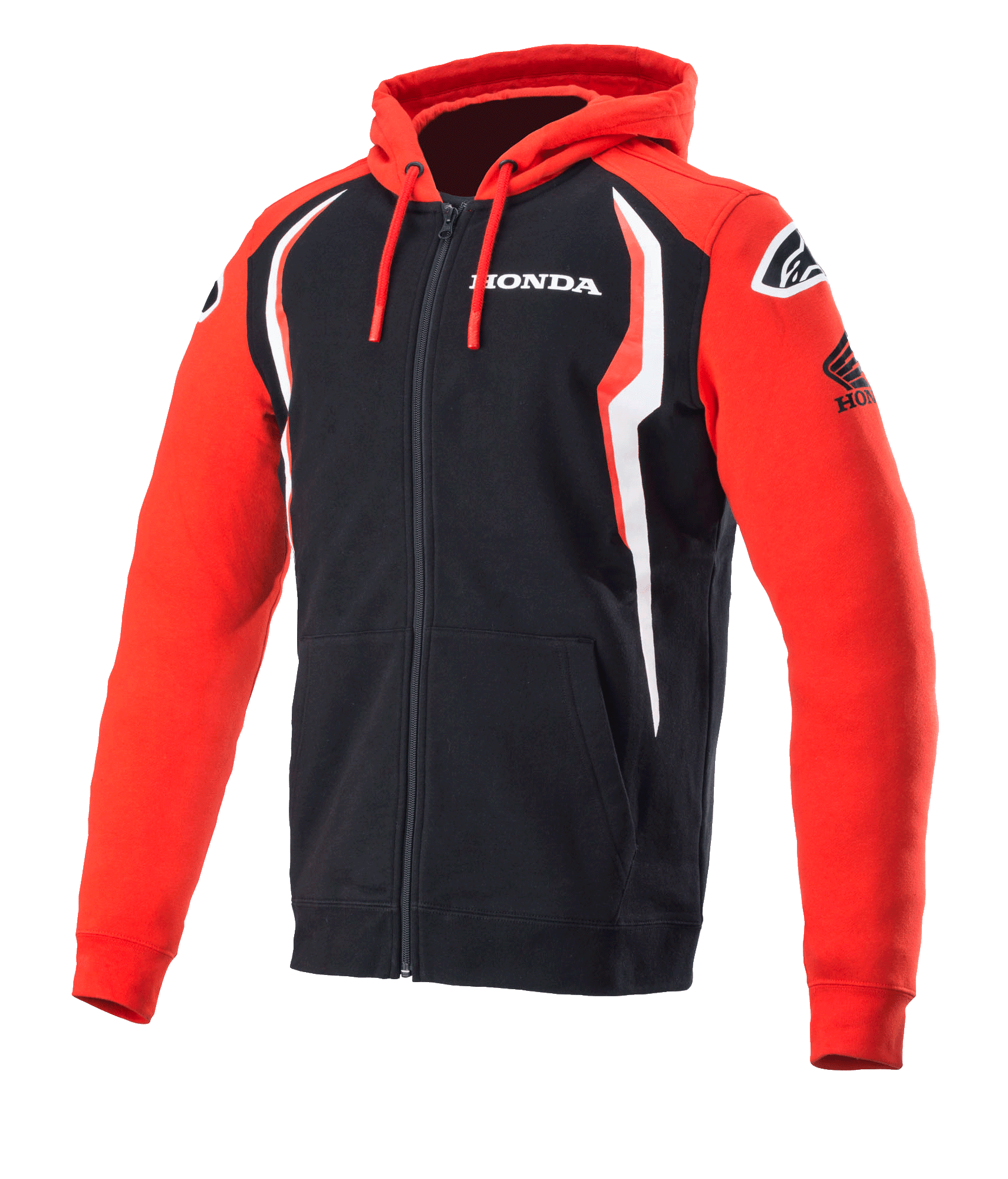 Honda Zip Hoodie - Black Sportswear Hoodie | Alpinestars® Honda Zip Hoodie - Black Sportswear Hoodie | Alpinestars®