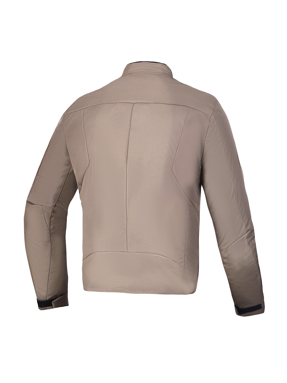 Alpinestars C-1 Waterproof Jacket, urban contemporaine motorjas, achteraanzicht met 3D-rugpatroon en ergonomische mouwen, Walnut Black, textielconstructie
