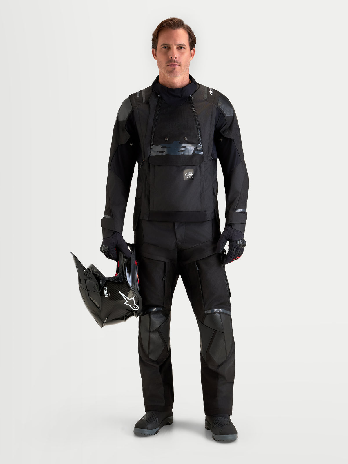 Alpinestars Harok V 2 Drystar broek en motoruitrusting, heren adventure motorbroek en jas, zwart, duurzame ripstop textielconstructie, CE-bescherming, waterdicht ontwerp