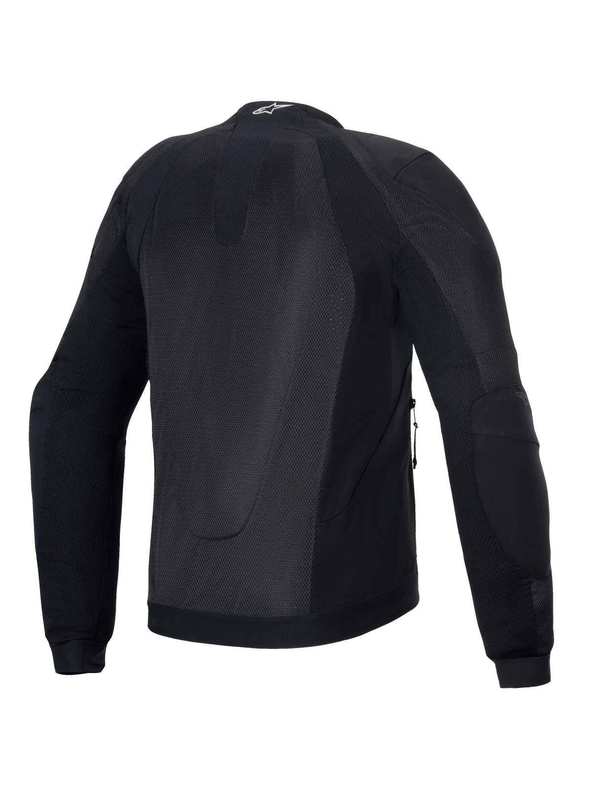 Alpinestars Troop-Air jas, herenmotorjas, zwart, ademend tech-mesh, CE-gecertificeerd Klasse A, achteraanzicht.