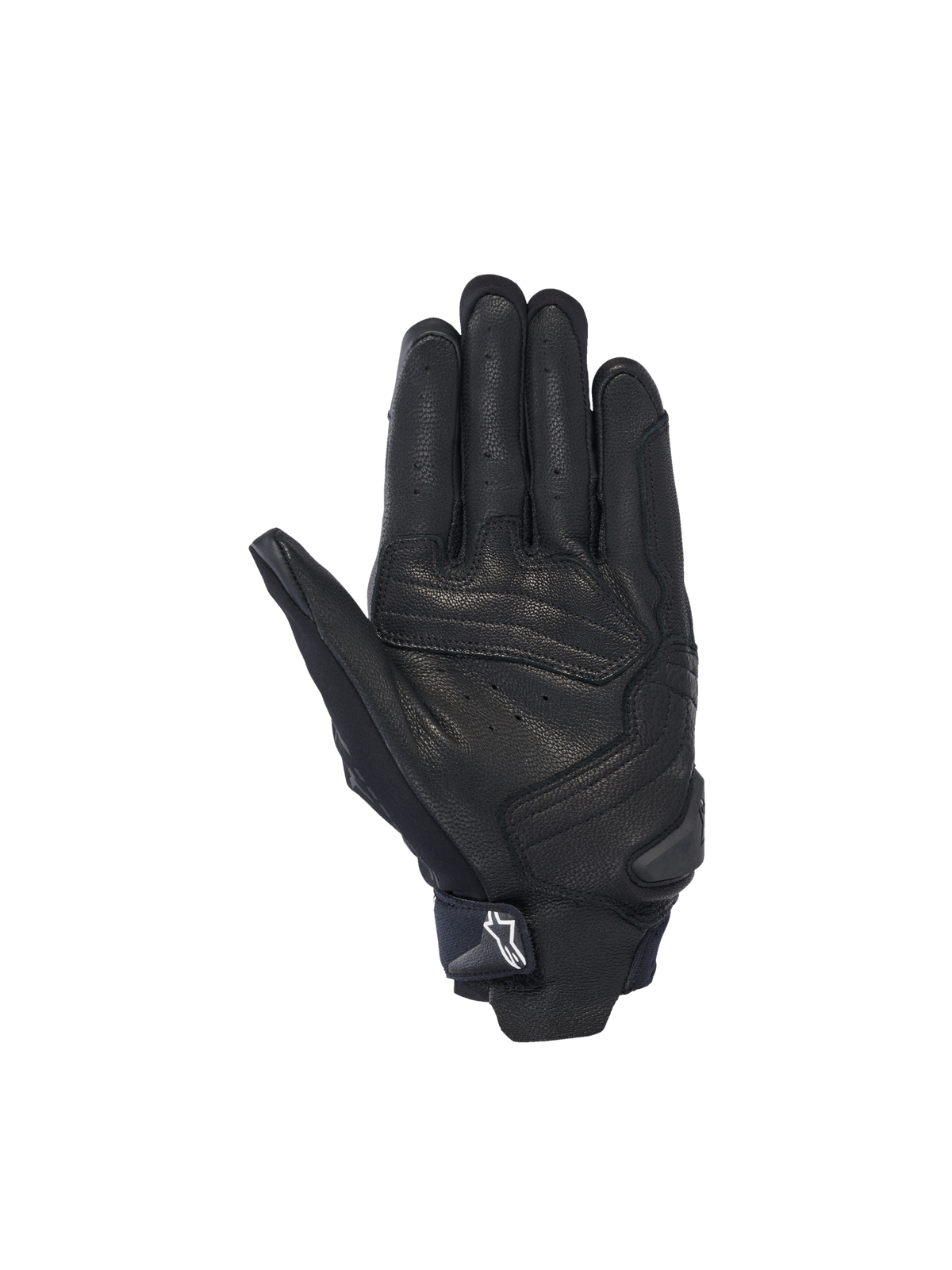 Alpinestars SP X 7 handschoenen, korte heren-motorhandschoenen voor racing, zwart, geperforeerd leer met TPR-handpalmslider.