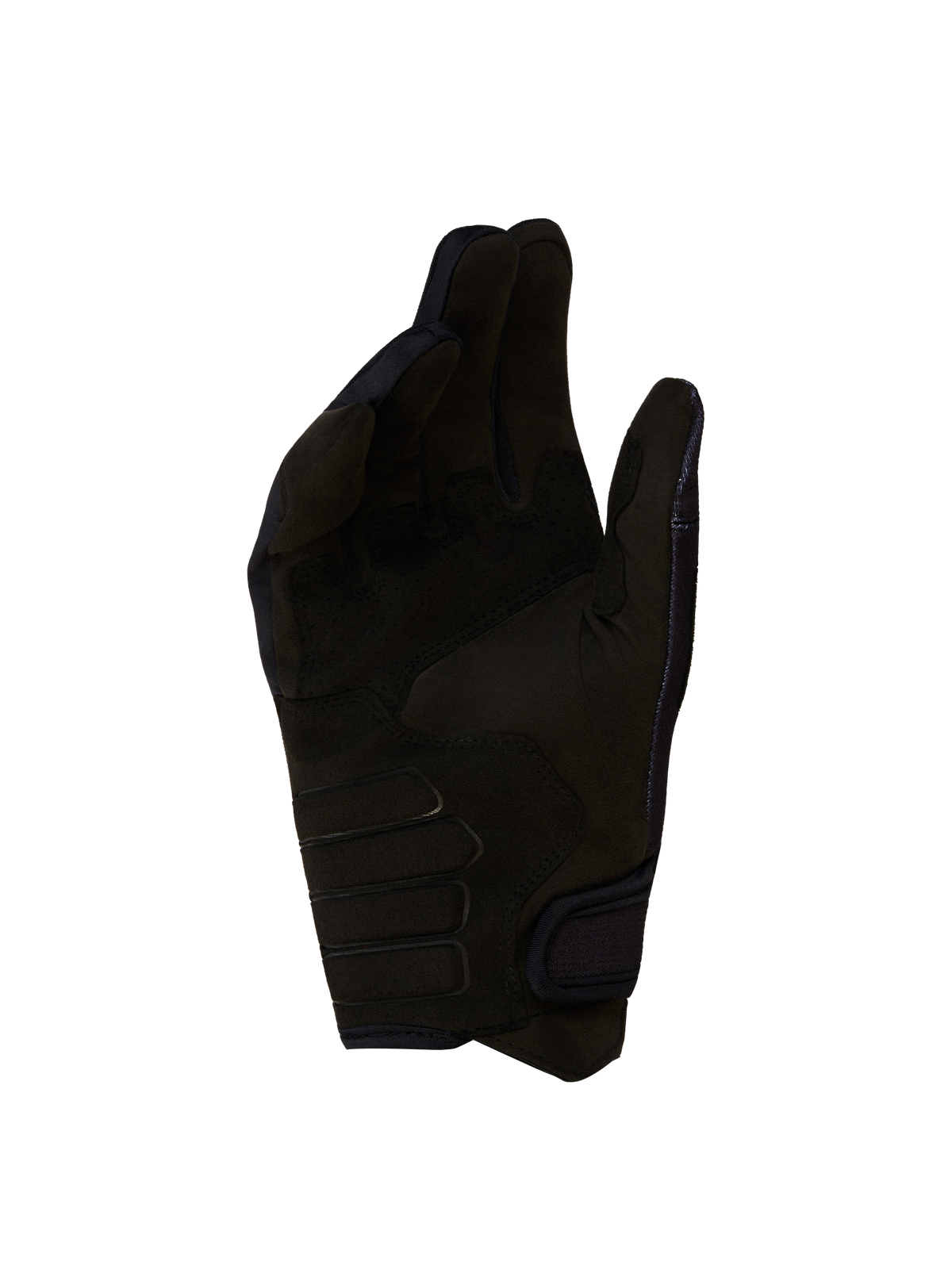 Alpinestars Techdura handschoenen, zwarte synthetisch suède handpalm voor motorcross en enduro, CE-gecertificeerd.