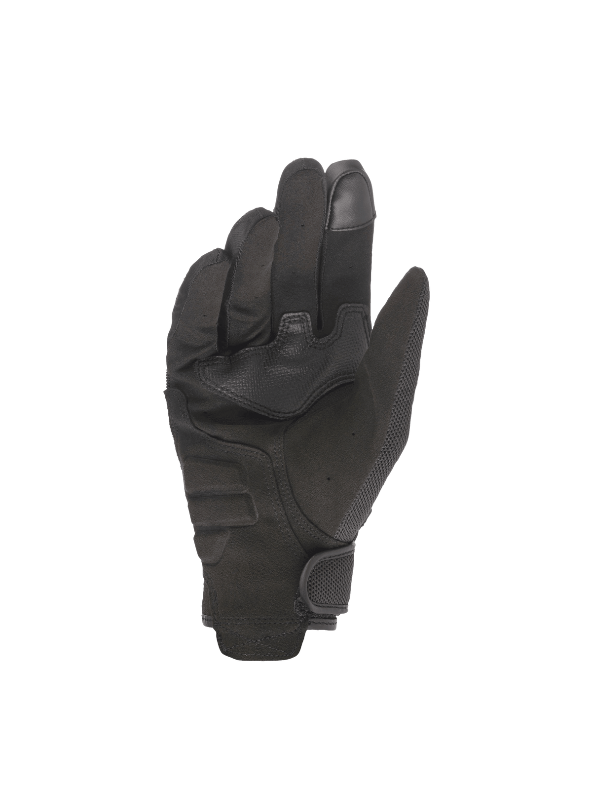 Alpinestars Copper handschoenen, urban motorhandschoenen voor heren, zwart, synthetisch suède palm, touchscreen-vingertop.