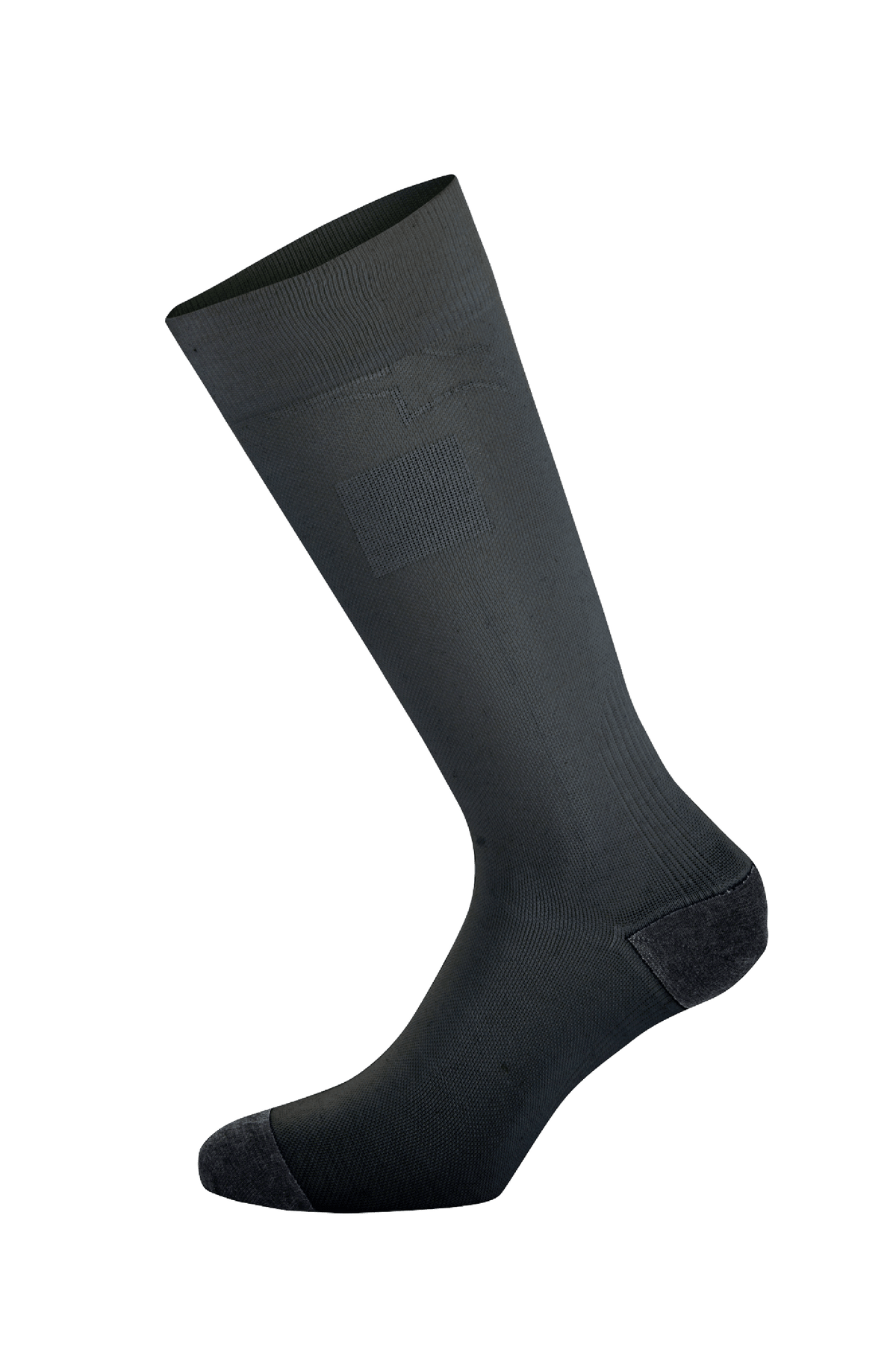 Alpinestars ZX V4 Sokken, zwarte autosport sokken, naadloze technische constructie, kuitlengte met geribbelde compressiezones en verstevigde hiel en teen, brandvertragend aramide materiaal voor de motorsport