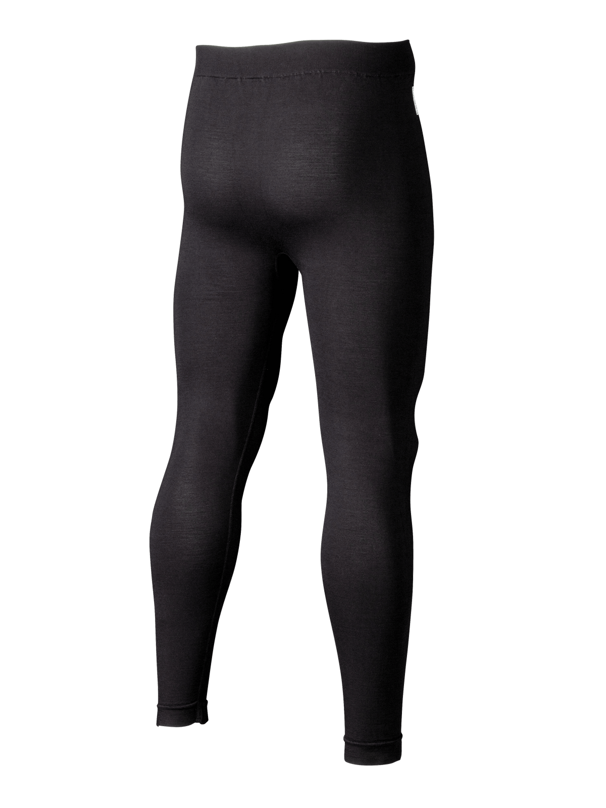 Alpinestars ZX Evo V3 Bottom, auto race onderkleding broek, zwart, 3/4 achteraanzicht van de slim-fit vlamvertragende legging, jacquard mesh constructie voor ademend vermogen in de autosport