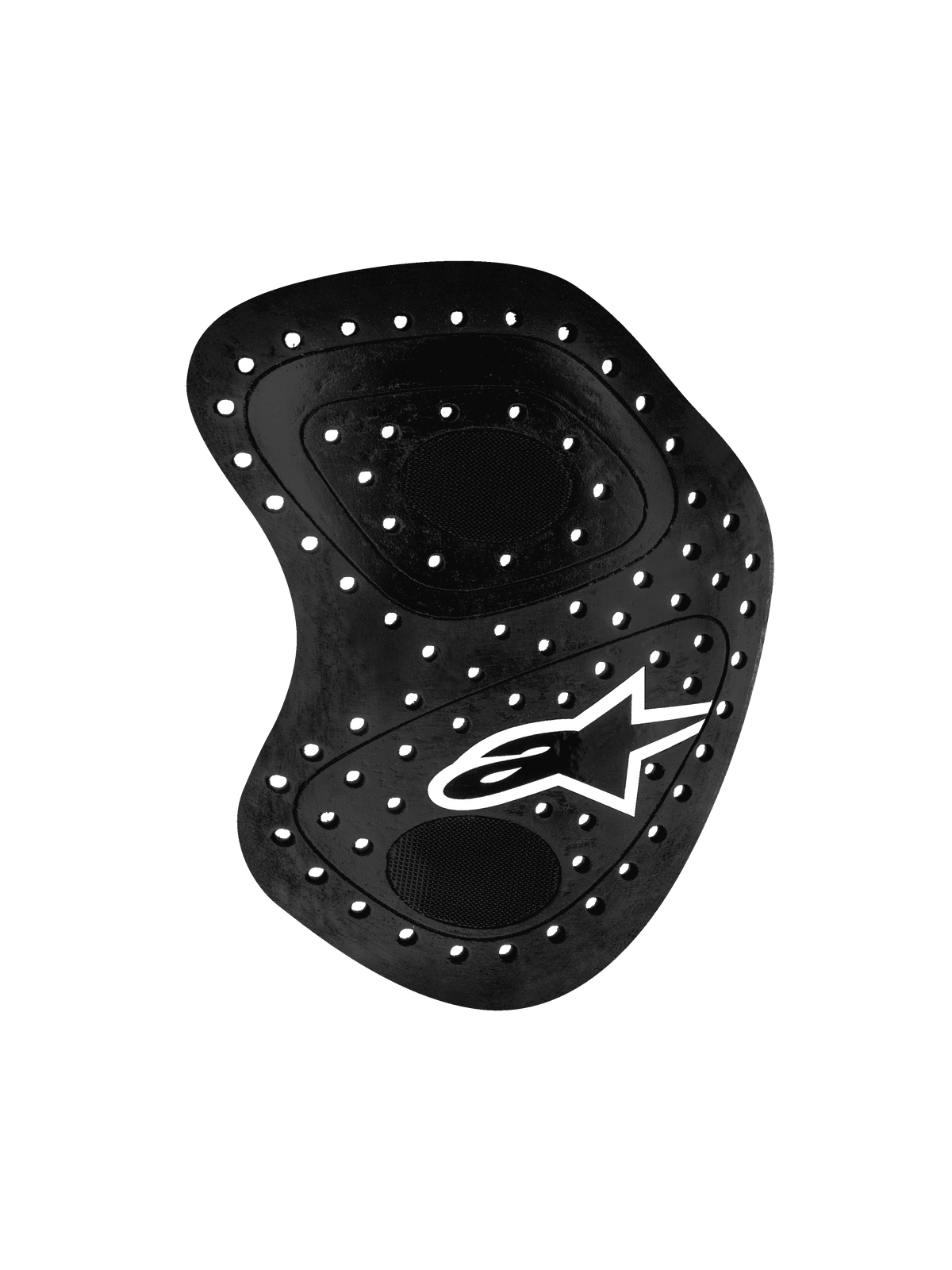 Alpinestars Nucleon Racing Kr-Hr heupbeschermer, zwart, motorrace heupbescherming met ventilatiegaten en wit sterlogo, ergonomisch ontwerp met gelaagde constructie