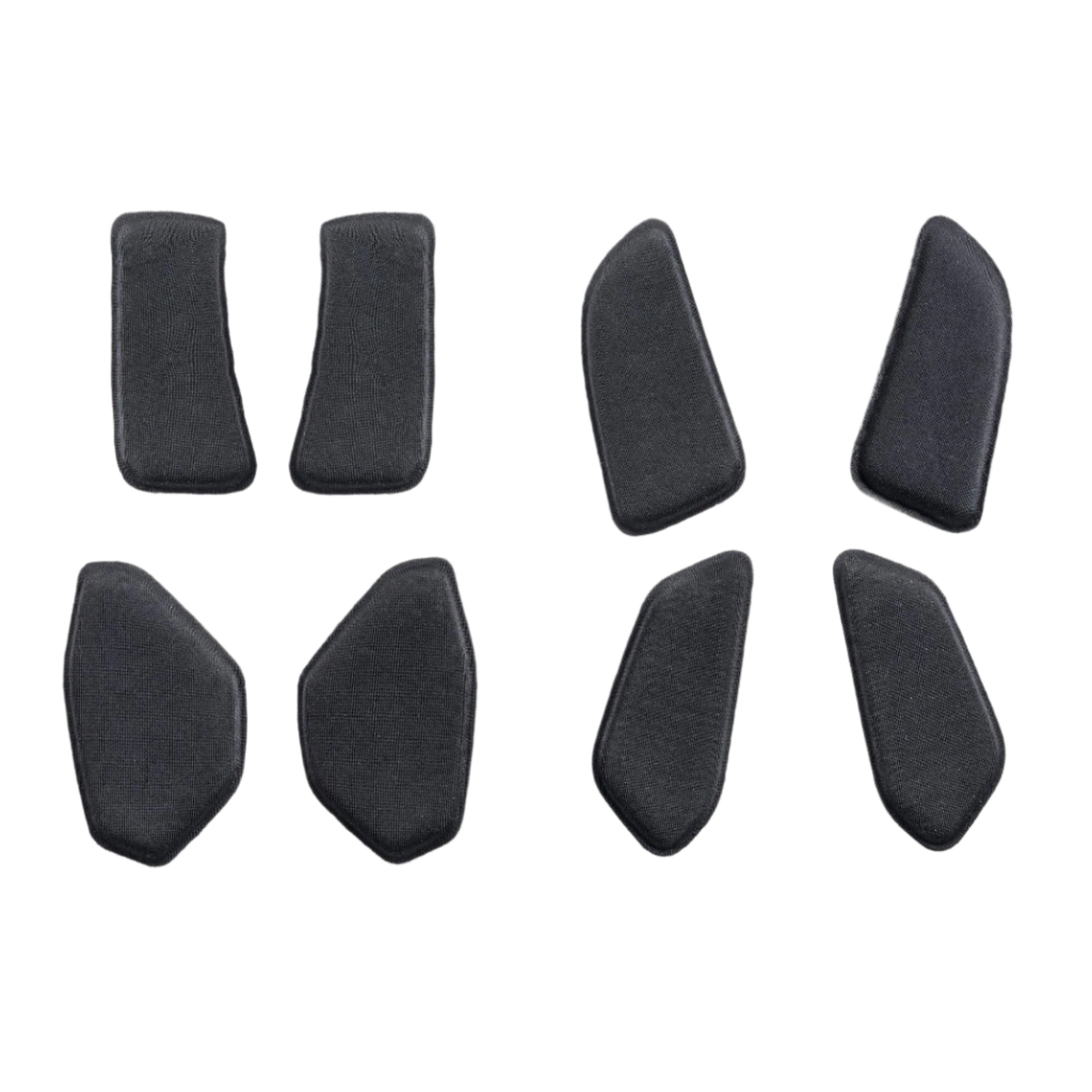 Alpinestars BNS Soft Pad Set, vervangende comfort vulling voor nekbescherming, zwart, set gevormde pads met getextureerde stof, ontworpen voor het BNS Tech 2-systeem, MTB en off-road beschermingsaccessoire