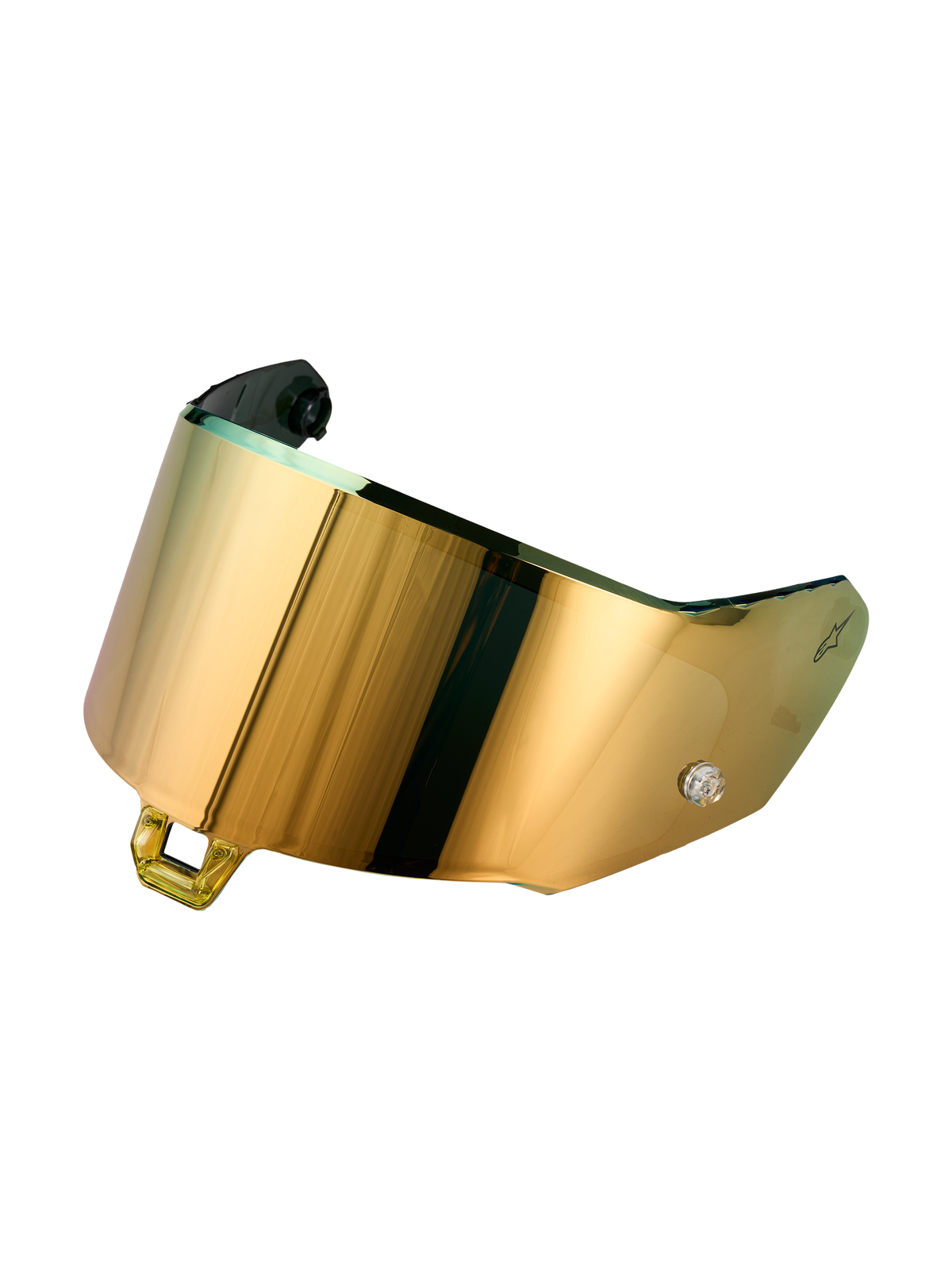 Alpinestars Supertech R-10/R-7 Absolute Vision Vizier Gen2.1-R, goudkleurig spiegelvizier voor motorhelm, goud, polycarbonaat constructie met Absolute Vision optische filtering voor circuitrijden