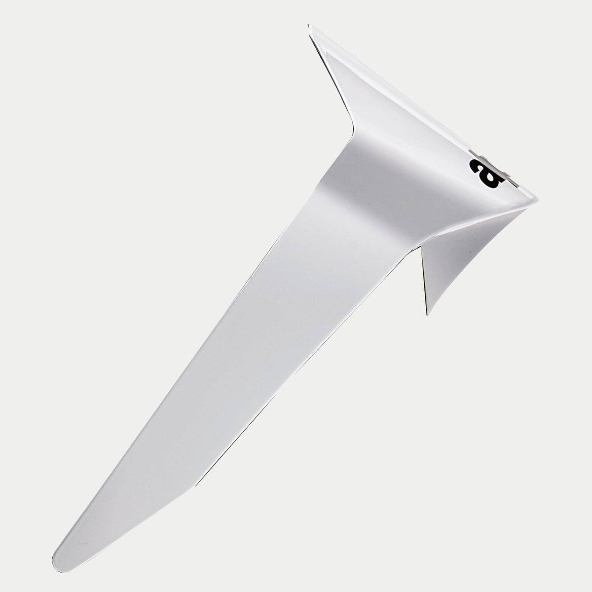 Alpinestars Supertech R10 Solid Standaard Spoiler, vervangend motorhelm accessoire, Solid White Glossy (glanzend wit), aerodynamisch ontwerp met zwart logo, officieel reserveonderdeel voor S-R10 helmen