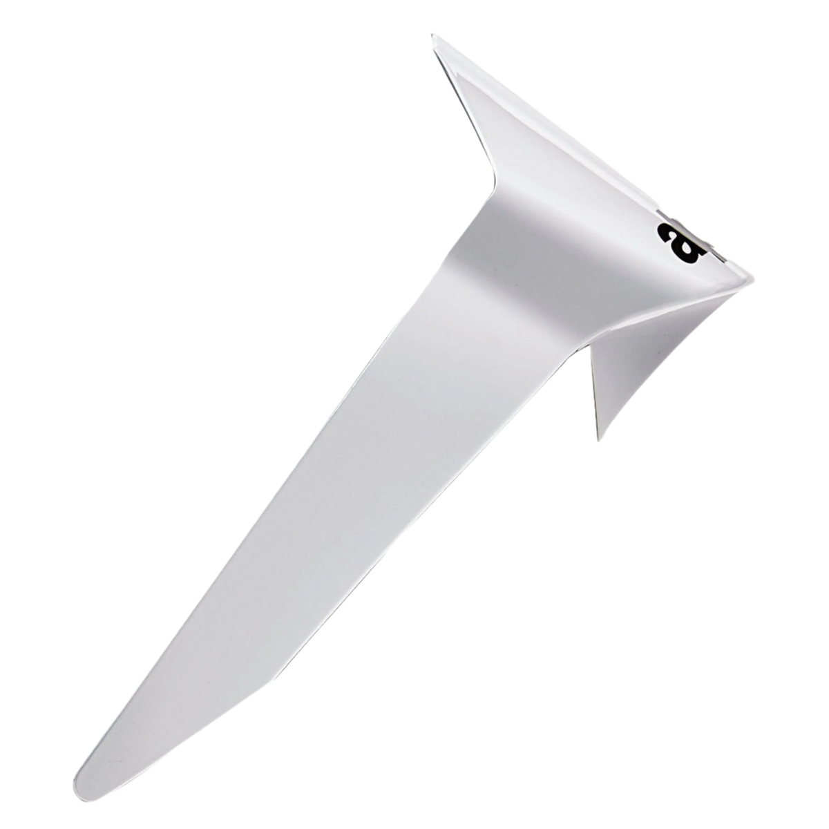 Alpinestars Supertech R10 Solid Standaard Spoiler, helmaccessoire, glanzend wit, aerodynamisch kunststof onderdeel met een klein zwart logo, officieel vervangingsonderdeel voor S-R10 motorhelmen