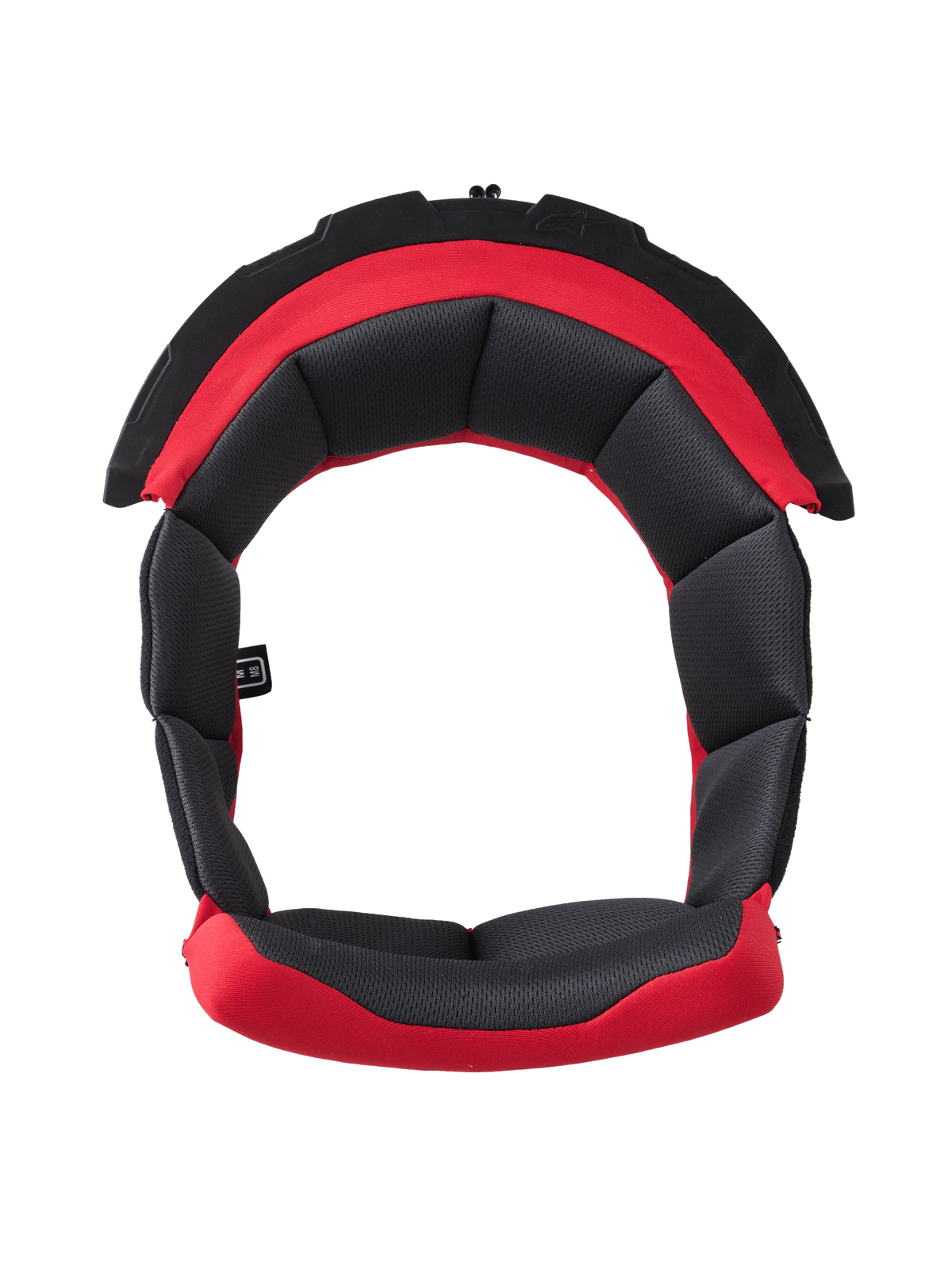 Alpinestars S-R7 kroonpad ECE DOT, motorhelm reservebinnenvoering, zwart en rood