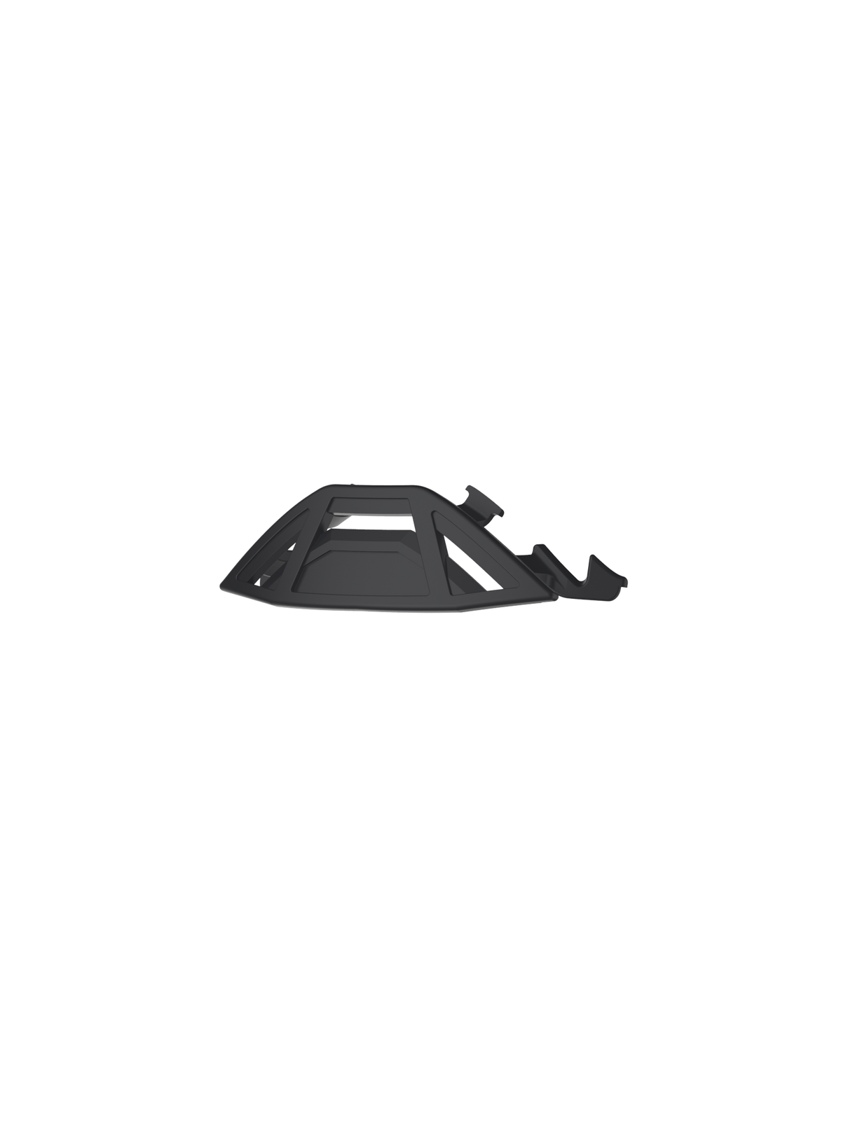Alpinestars Supertech Reserve Neusbeschermer, zwart kunststof crossbrilaccessoire voor extra off-road bescherming.