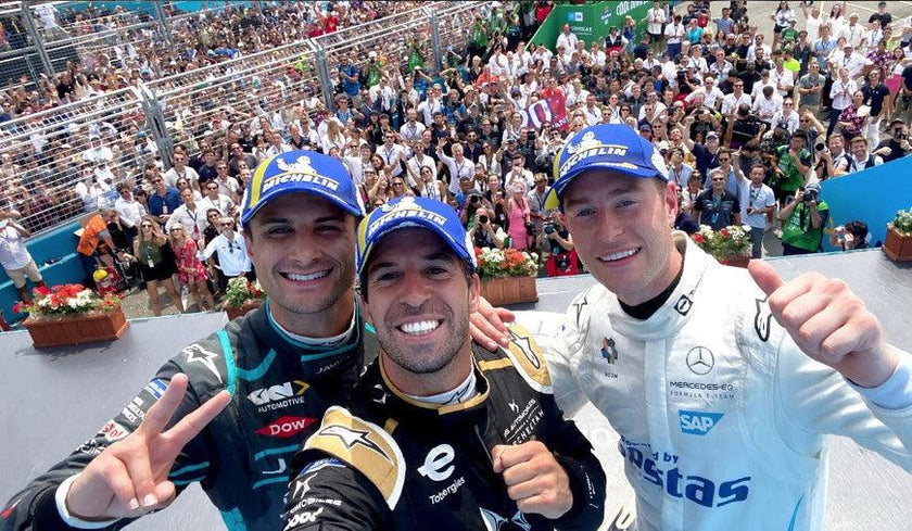 ALPINESTARS DOMINATE FORMULA E PODIUM IN NEW YORK CITY AS ANTONIO FELIX DA COSTA WINS FROM STOFFEL VANDOORNE WITH MITCH EVANS THIRD IN RACE TWELVE OF THE SEASON