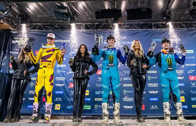 ALPINESTARS PODIUM LOCK-OUT AS LEVI KITCHEN TASTES 250SX WEST VICTORY AT ANAHEIM 2