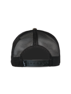 Alpinestars Corp Trucker pet, casual truckerpet, groen camouflage en zwart, achteraanzicht met zwarte mesh achterpanelen en verstelbare snapback-sluiting, klein geweven logo-label, klassiek op motorsport geïnspireerd ontwerp