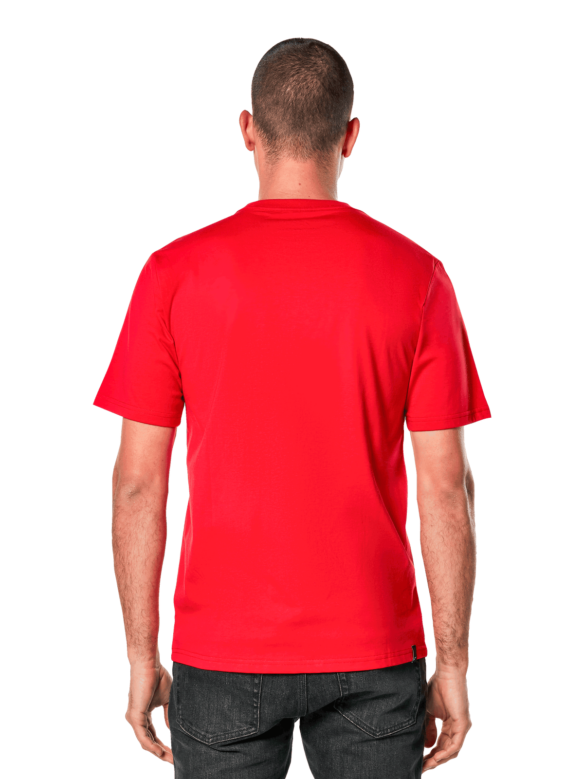 Alpinestars Ageless 2.0 CSF Tee, T-shirt met korte mouwen, achteraanzicht, rood, casual op de motorsport geïnspireerde sportkleding