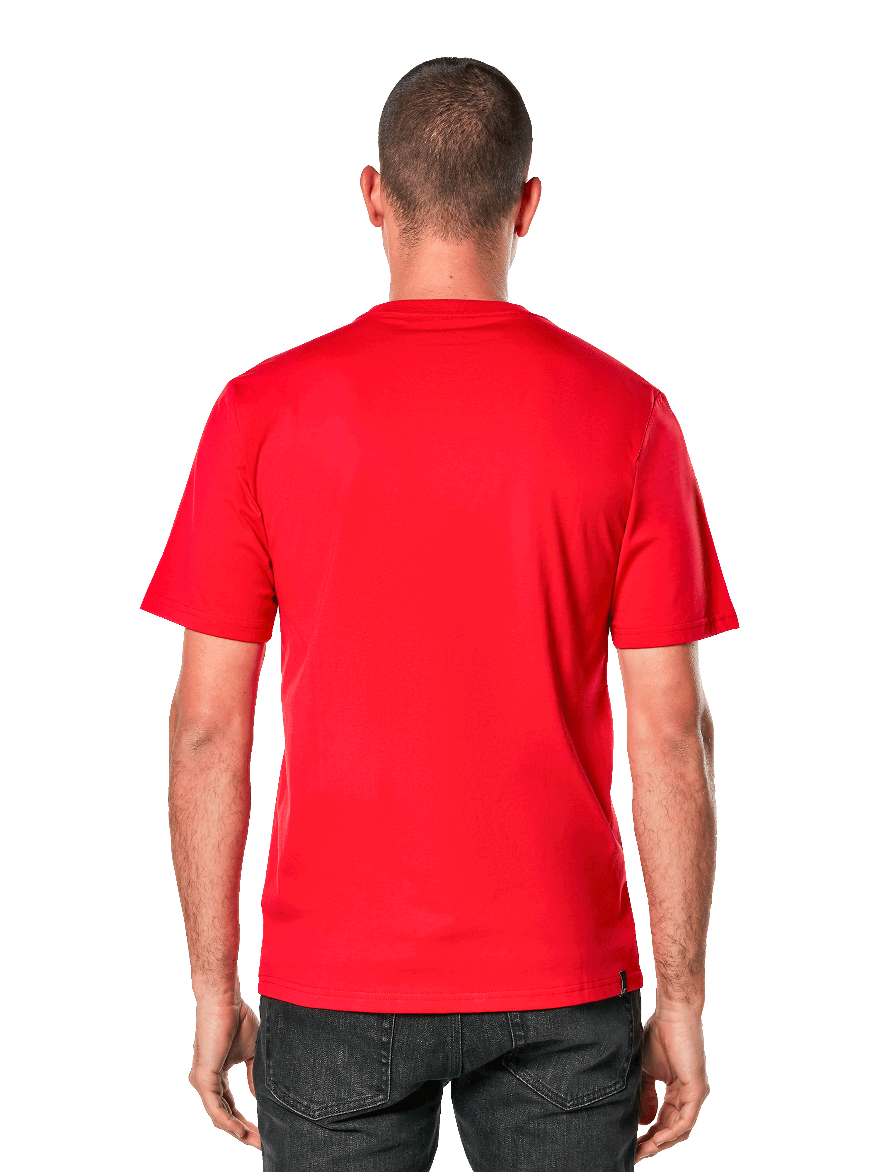 Alpinestars Ageless 2.0 CSF Tee, T-shirt met korte mouwen, achteraanzicht, rood, casual op de motorsport geïnspireerde sportkleding