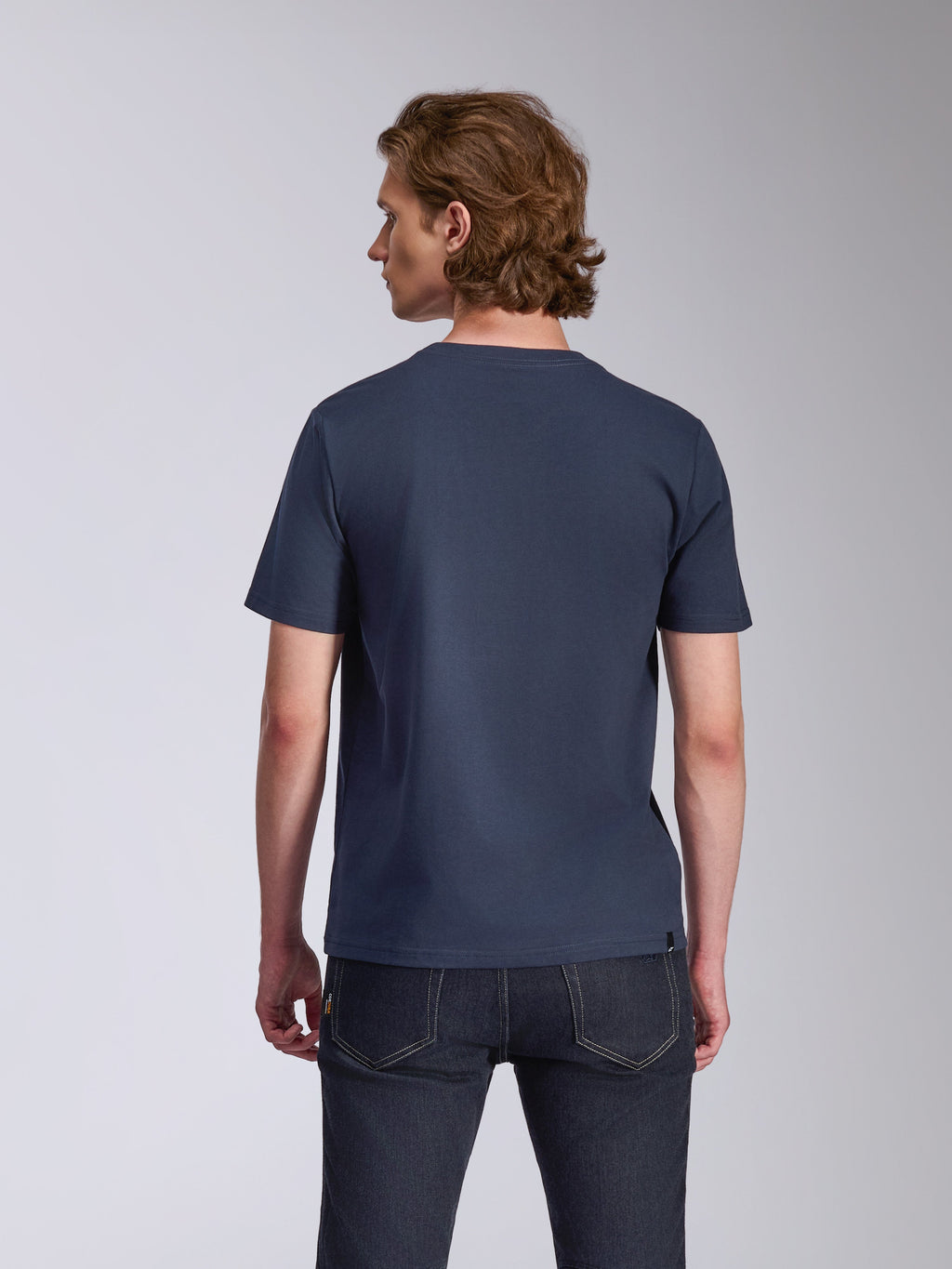 Alpinestars Ageless 2.0 CSF Tee, T-shirt met korte mouwen, marineblauw, achteraanzicht, effen ontwerp, casual motorsport streetwear