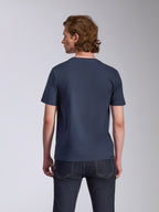Alpinestars Ageless 2.0 CSF Tee, T-shirt met korte mouwen, marineblauw, achteraanzicht, effen ontwerp, casual motorsport streetwear