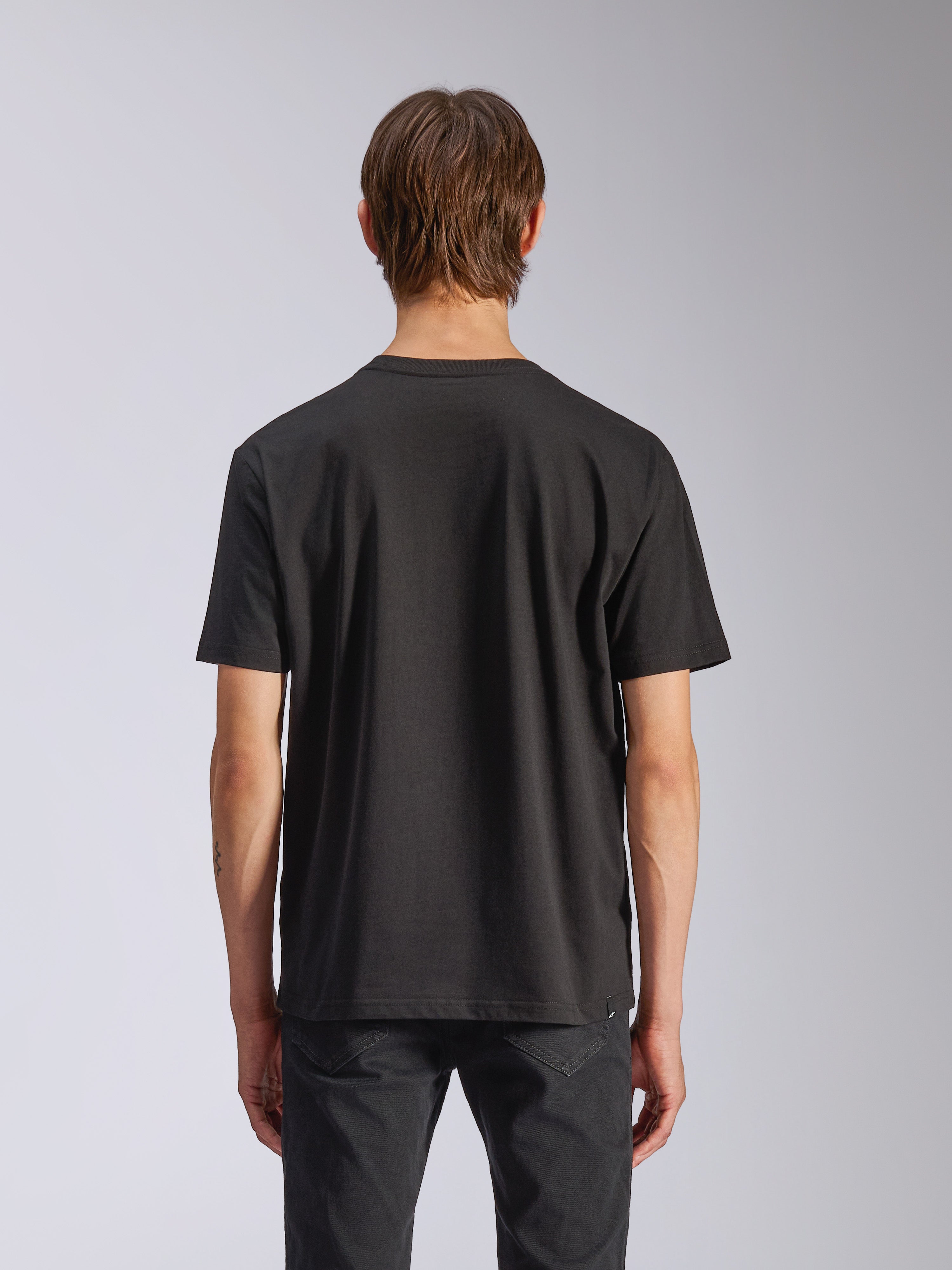 Alpinestars CSF Tee, zwart T-shirt met korte mouwen, achteraanzicht, casual motorsport streetwear