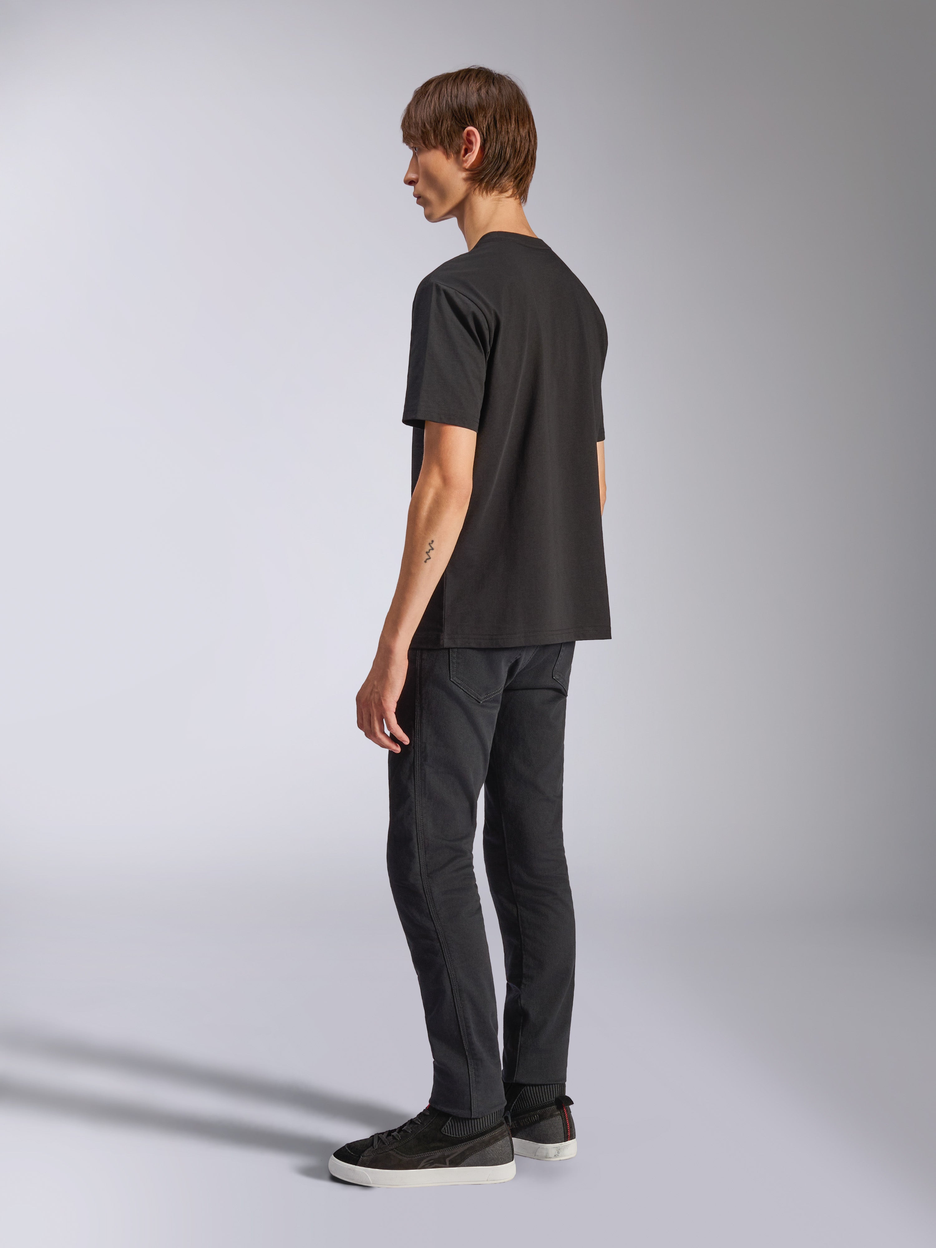 Alpinestars CSF Tee, T-shirt met korte mouwen, zwart, achteraanzicht, casual motorsport streetwear
