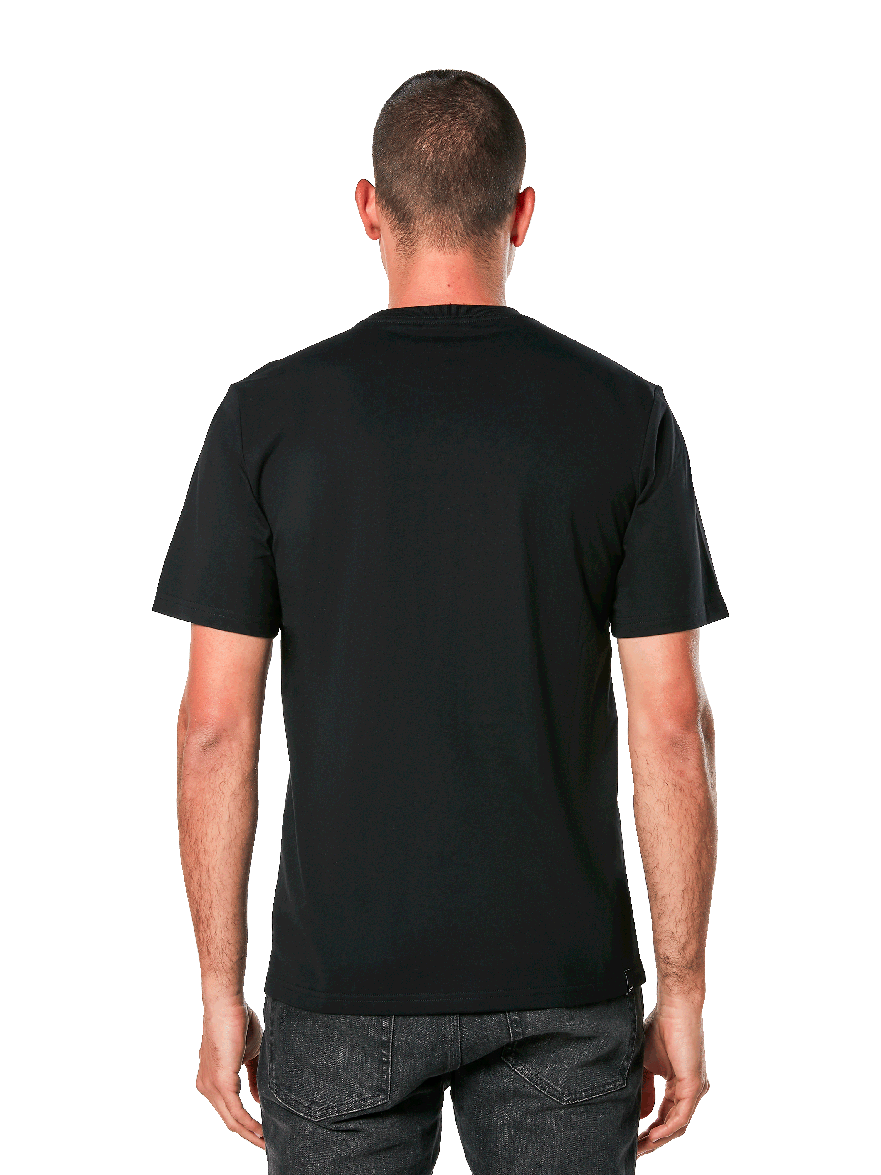Alpinestars Cali 2.0 CSF Tee, T-shirt met korte mouwen, zwart, achteraanzicht, casual motorsport streetwear
