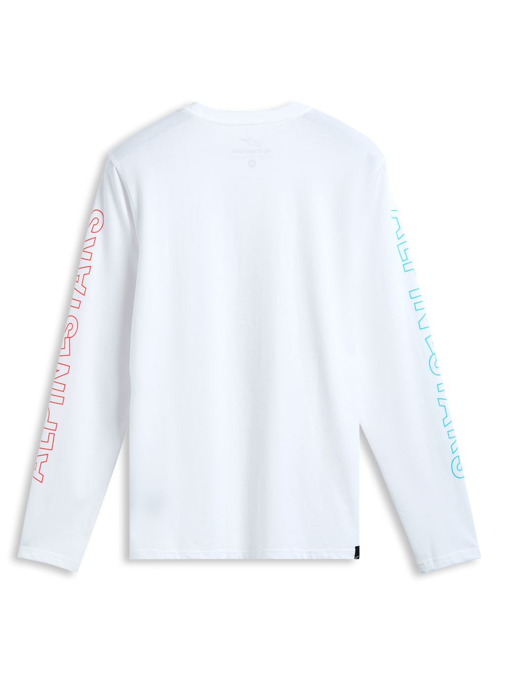 Alpinestars Ayess Csf longsleeve t-shirt, wit, bedrukte graphics op de mouwen, achteraanzicht, casual sportswear