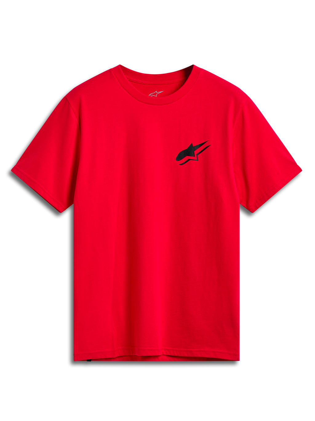 Alpinestars Formulate CSF Tee, T-shirt met korte mouwen, rood, klein zwart Astars-logo op de borst, casual motorsport streetwear