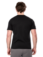 Alpinestars Prevail CSF Tee, T-shirt met korte mouwen, zwart, achteraanzicht met effen design, casual motorsport streetwear