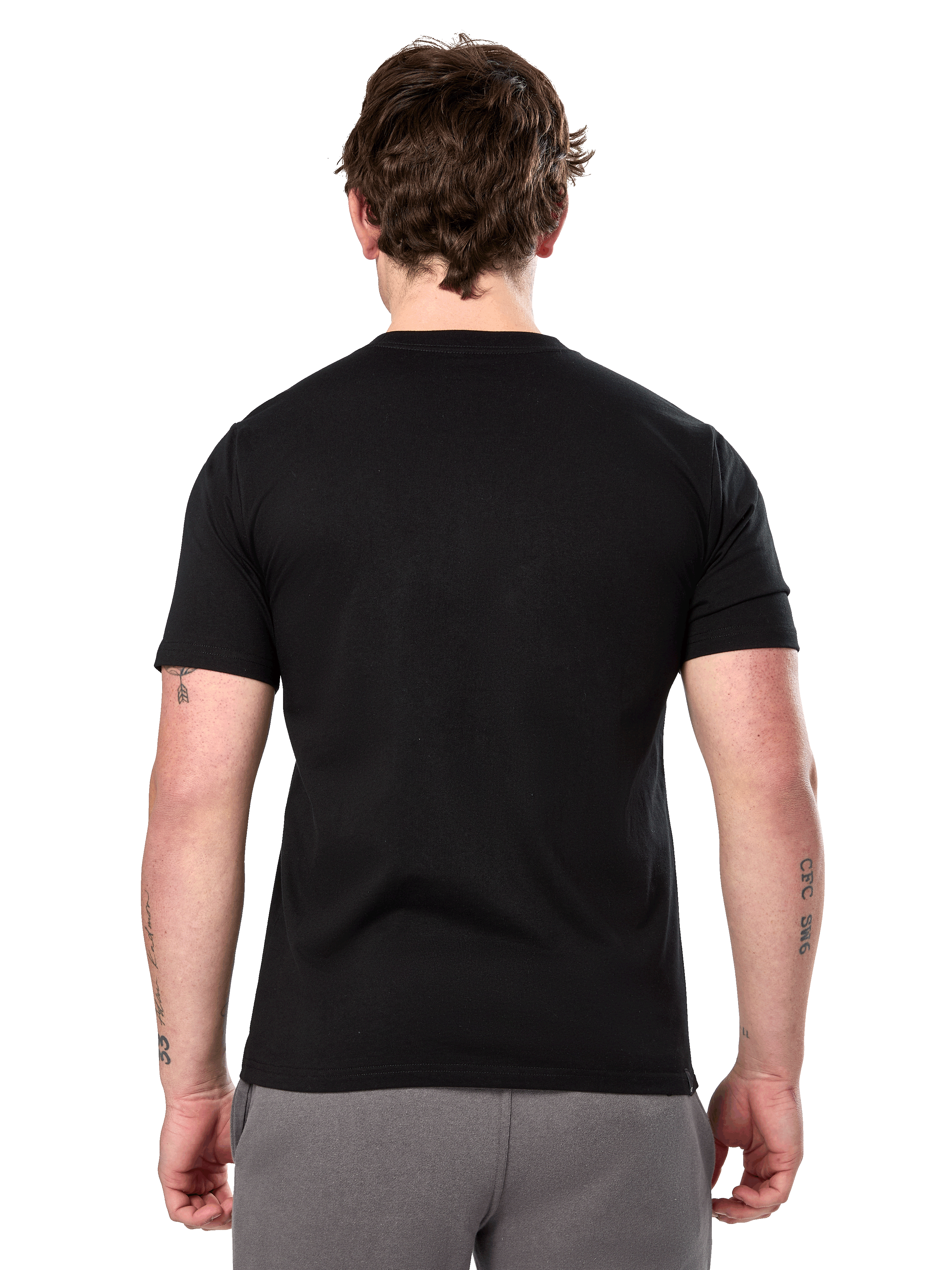 Alpinestars Prevail CSF Tee, T-shirt met korte mouwen, zwart, achteraanzicht met effen design, casual motorsport streetwear