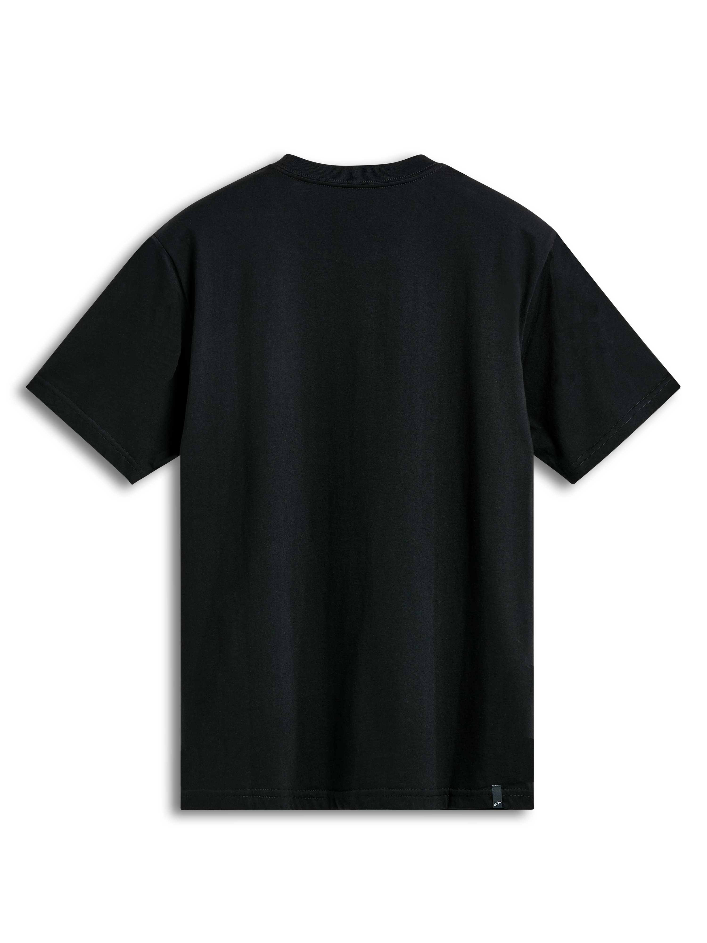 Alpinestars Prevail CSF T-Shirt met korte mouwen, zwart, achteraanzicht met effen zwarte stof, casual sportswear.