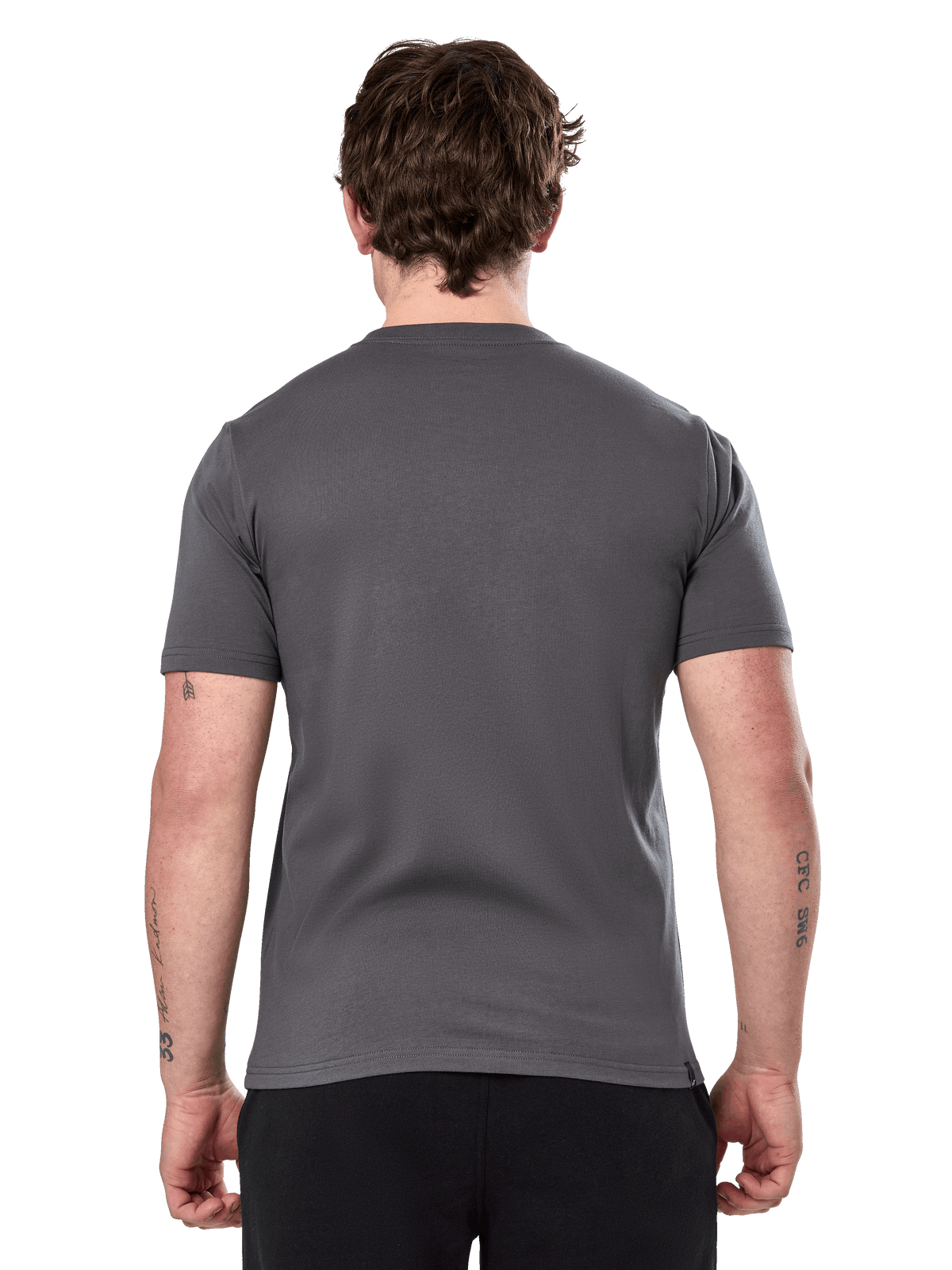 Alpinestars Prevail Csf Tee, T-shirt met korte mouwen, antraciet, effen achterkant, casual motorsport-geïnspireerde streetwear