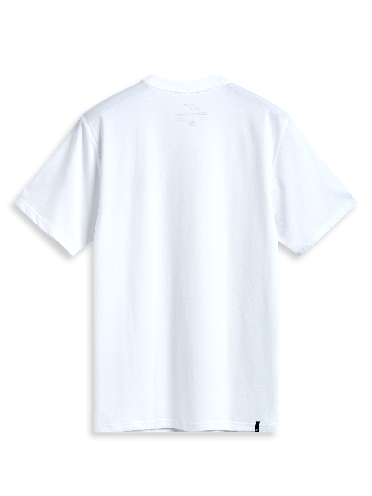 Alpinestars Prevail CSF t-shirt met korte mouwen, wit, rugweergave met effen ontwerp, casual sportswear.