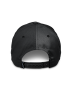 Alpinestars Tyler pet, zwart, achteraanzicht met verstelbare snapback-sluiting, klein logolabel op de band, gerecyclede polyester keperstof, casual sportkleding accessoire