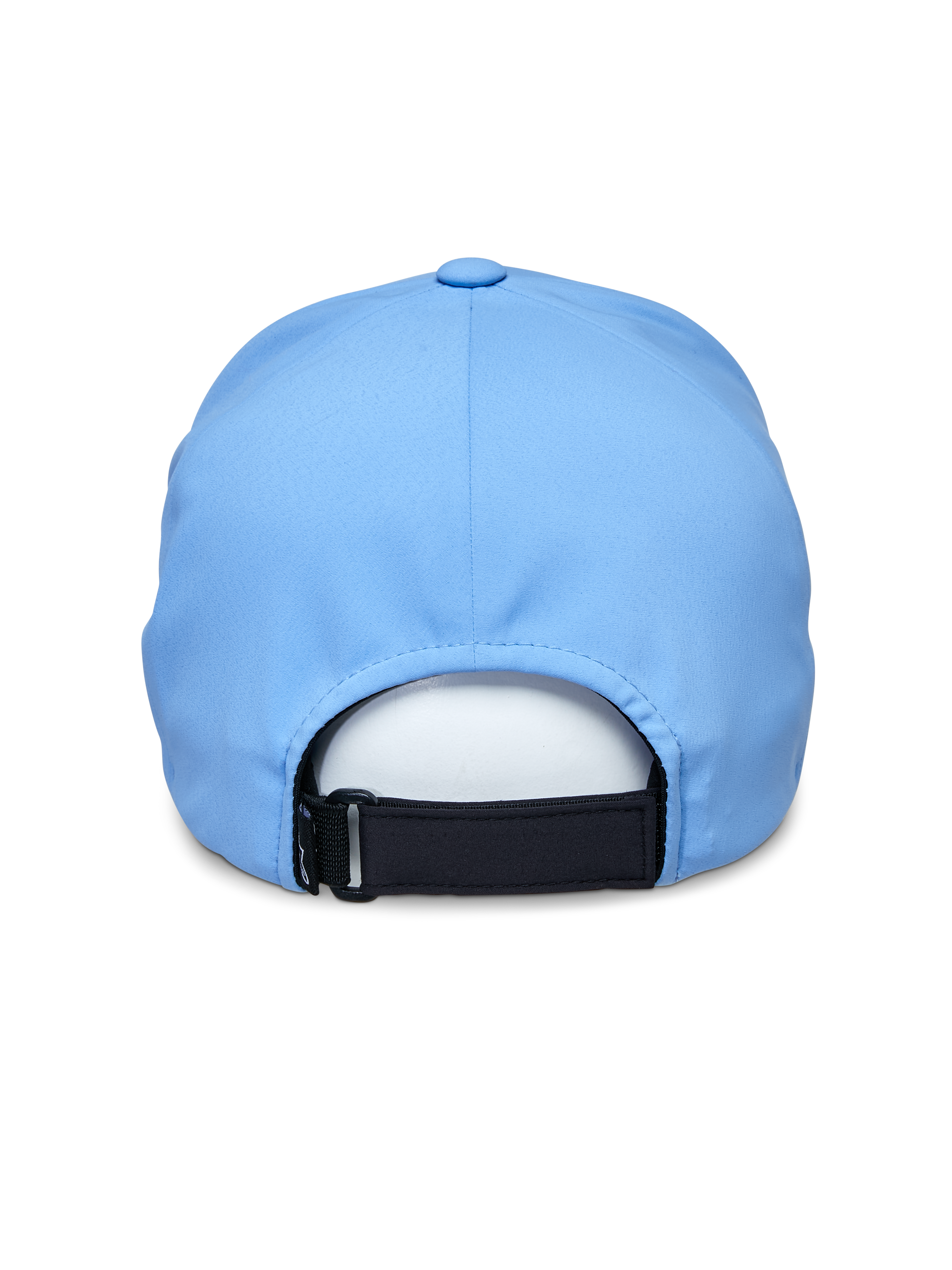 Alpinestars Apex Pet, blauw, achteraanzicht met zwarte verstelbare klittenbandsluiting, gladde naadloze kroonconstructie, technische vochtafvoerende stof, performance sportswear pet
