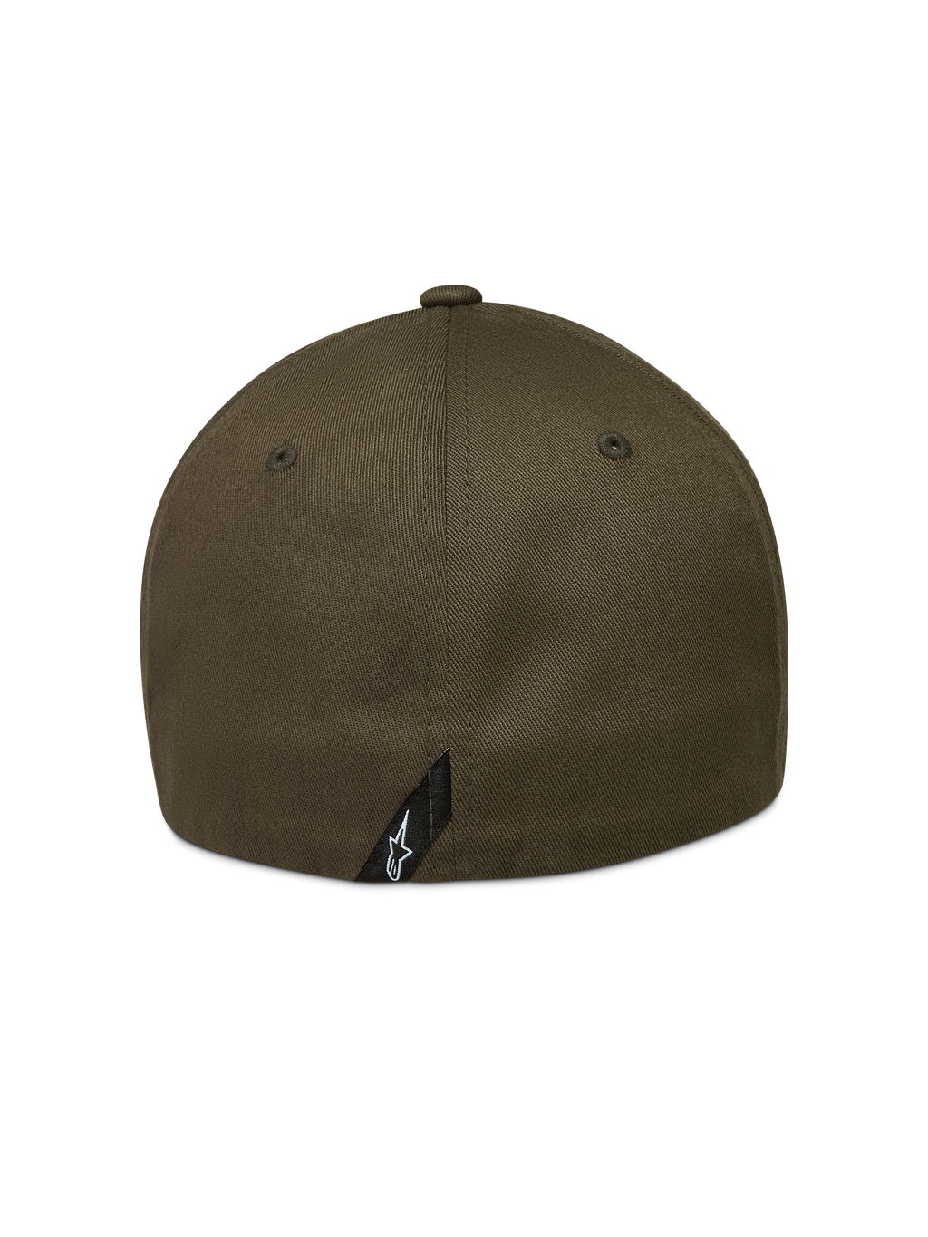 Alpinestars Pivot hoed, military groen, sportswear flexback-pet van duurzame keperstof met klein Astars logo label.