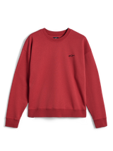 Alpinestars Essentials Ageless Crew, crewneck sweatshirt in Brick red, voorzien van een klein zwart Alpinestars-logo op de borst, geribbelde kraag, manchetten en zoom, casual premium sportswear fleece.